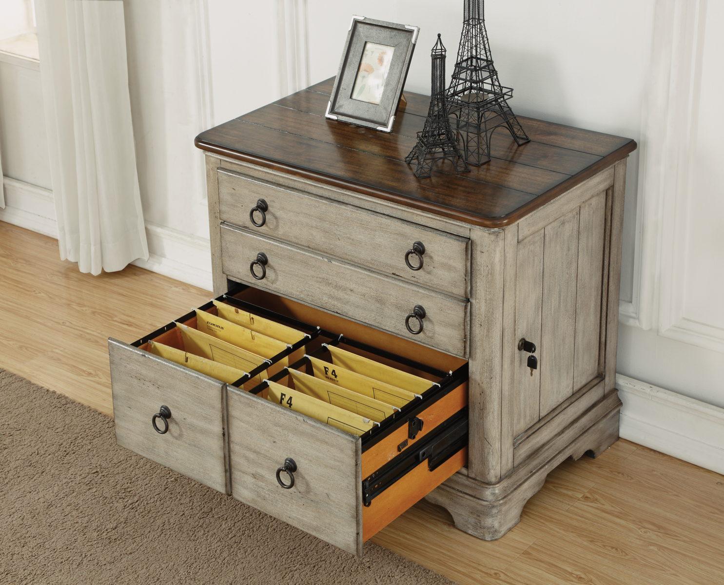 Flexsteel Plymouth Lateral File Cabinet in Two-Tone - Image 3