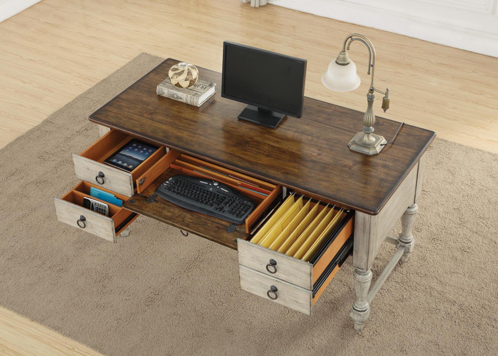 Flexsteel Plymouth Writing Desk in Two-Tone - Image 4