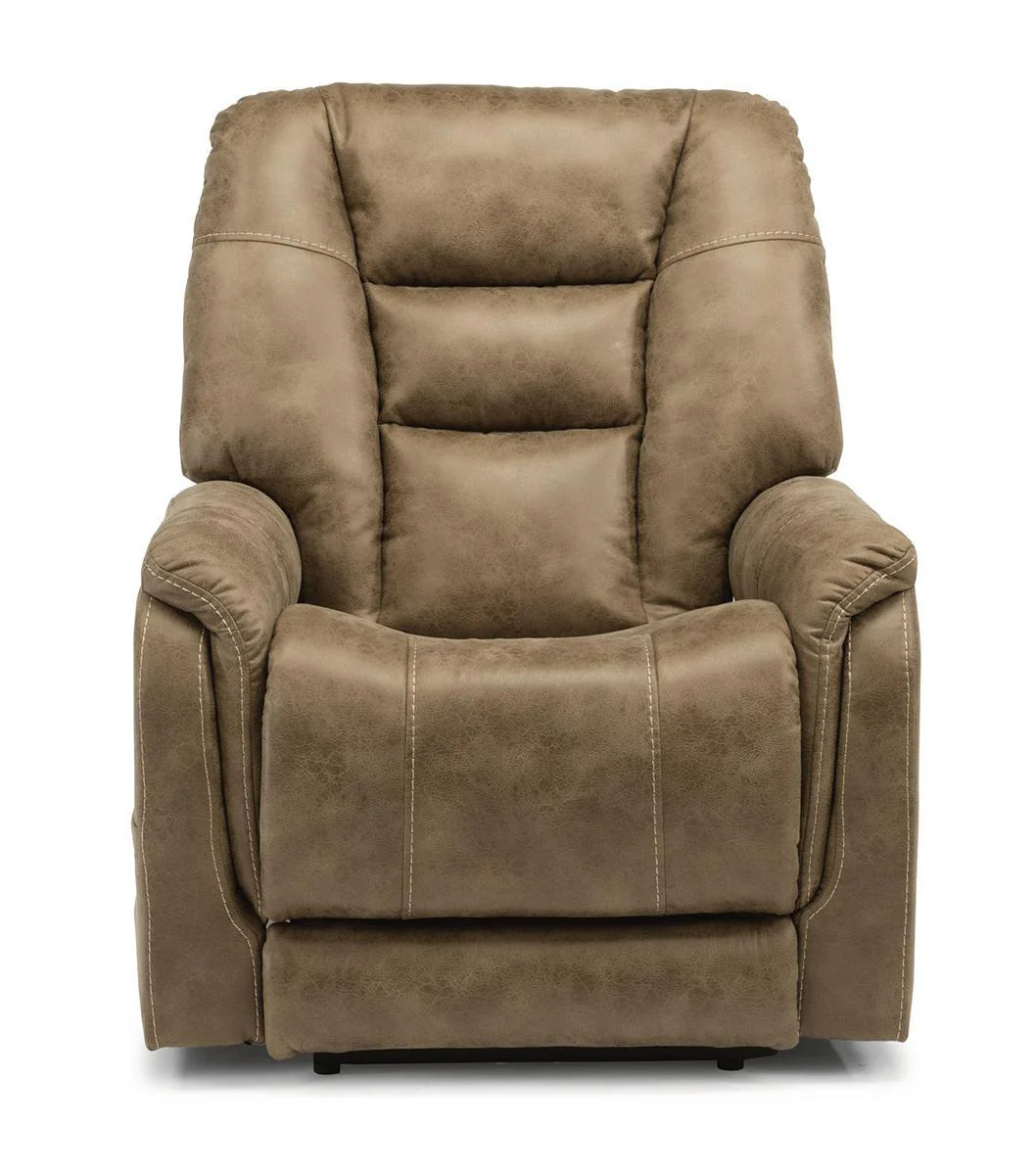 Flexsteel Theo Power Recliner with Power Headrest and Lumbar - Image 2