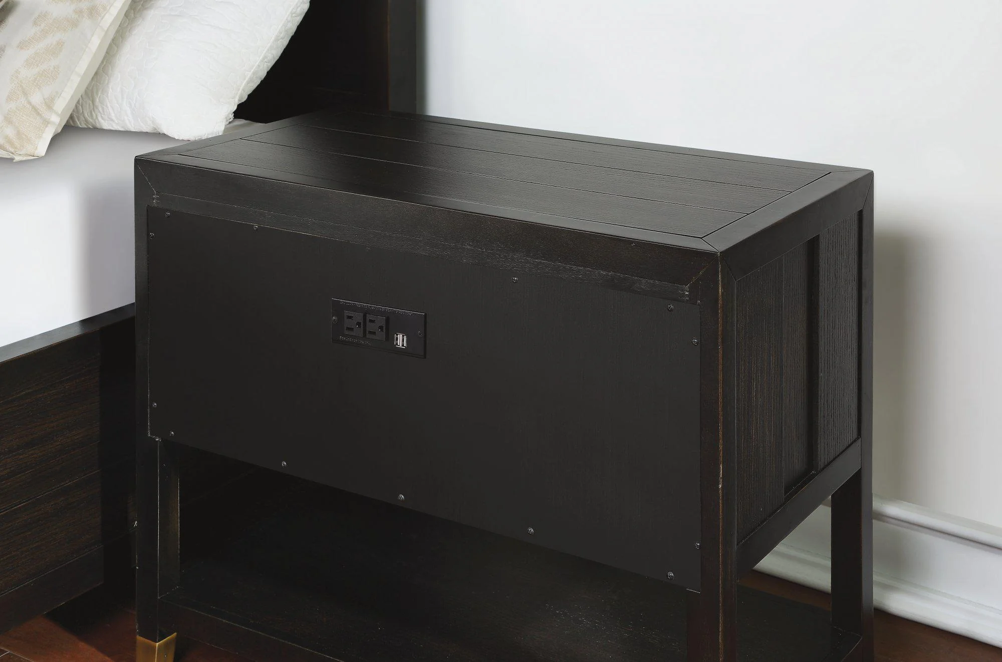 Flexsteel Wynwood Cologne Open Night Stand in Dark Brown - Image 2