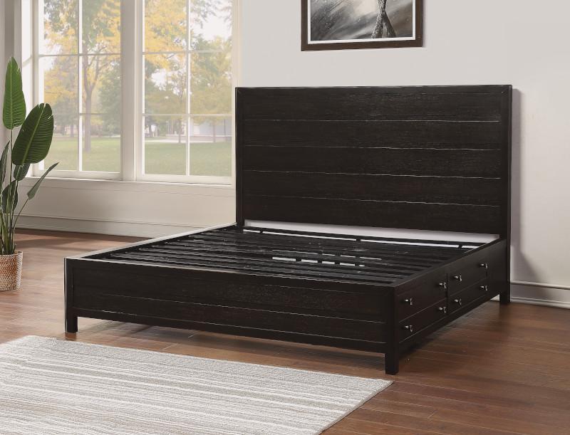 Flexsteel Wynwood Cologne Queen Storage Bed in Dark Brown - Image 3