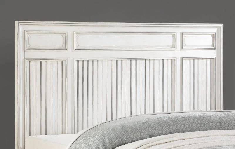Flexsteel Wynwood Harmony King Panel Bed in White Wood - Image 2