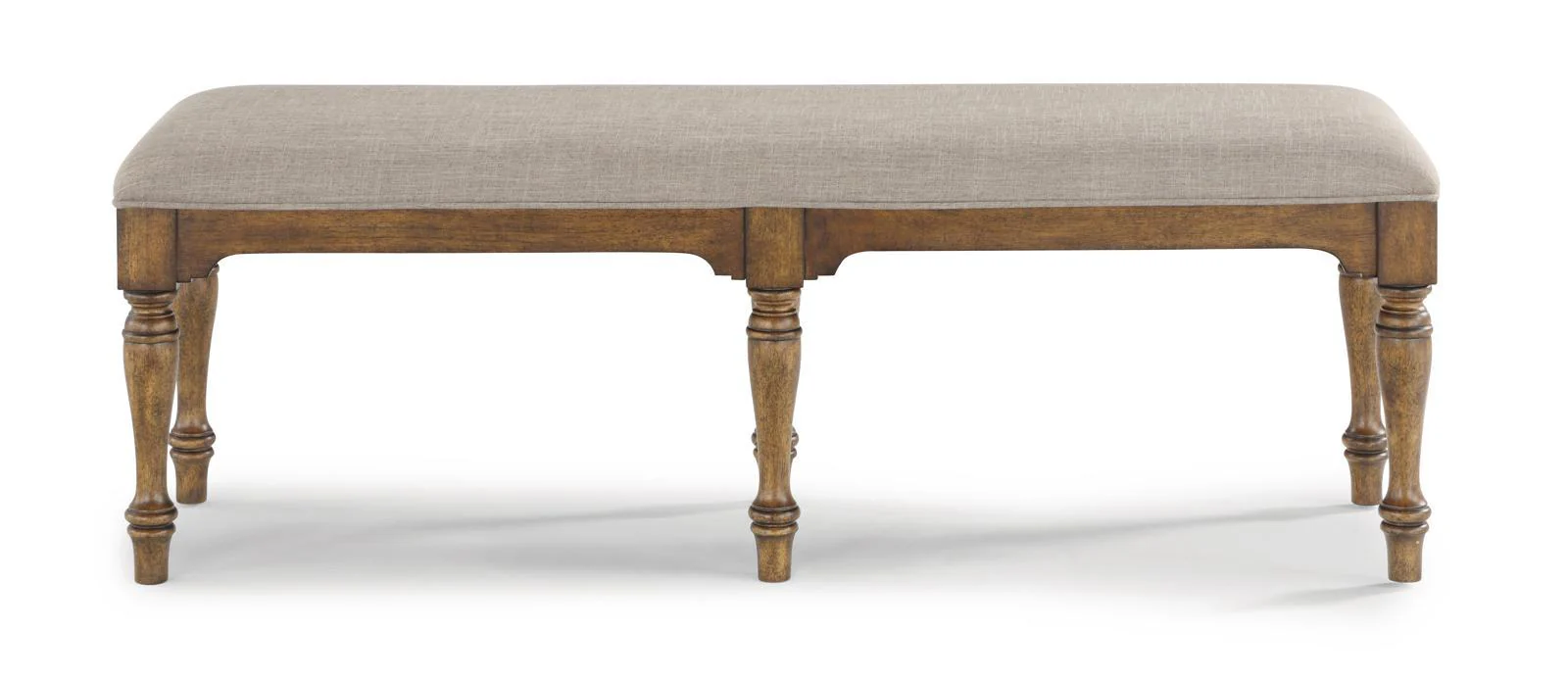 Flexsteel Wynwood Plymouth Bench in Brown - Image 2