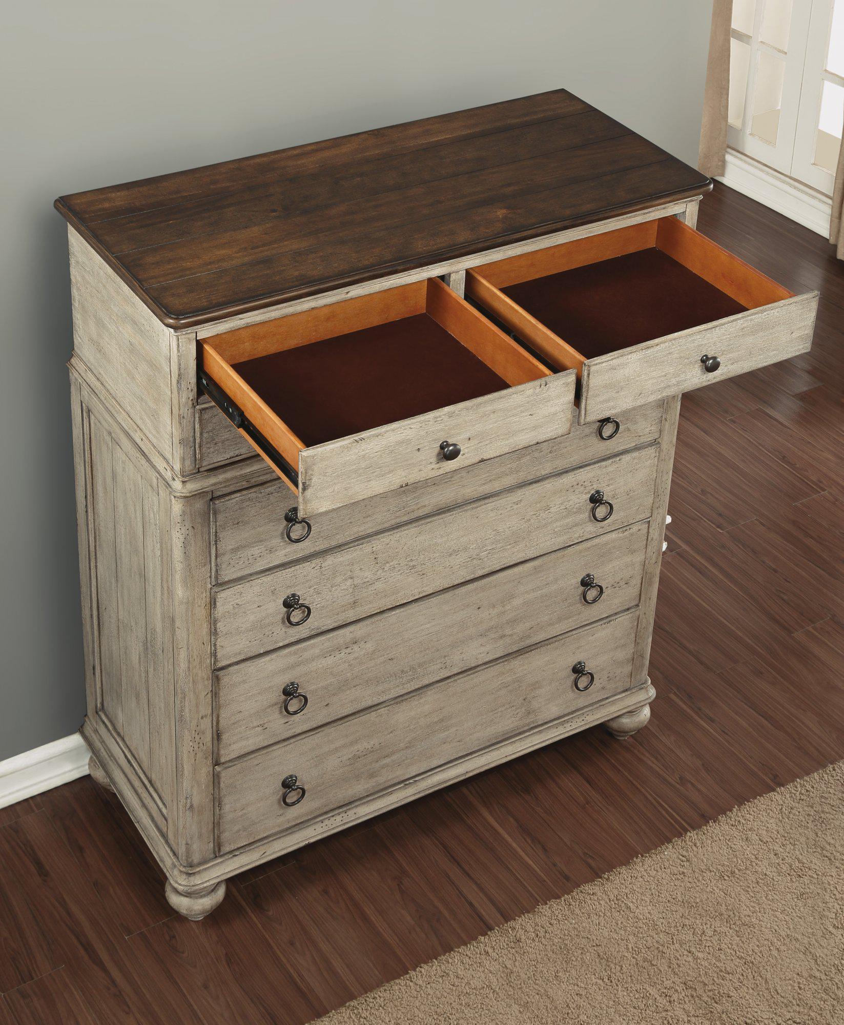 Flexsteel Wynwood Plymouth Drawer Chest in Whitewash Wood - Image 2