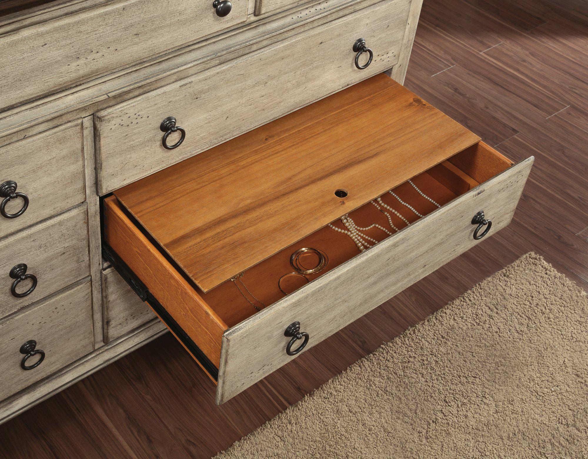 Flexsteel Wynwood Plymouth Dresser in Whitewash Wood - Image 2
