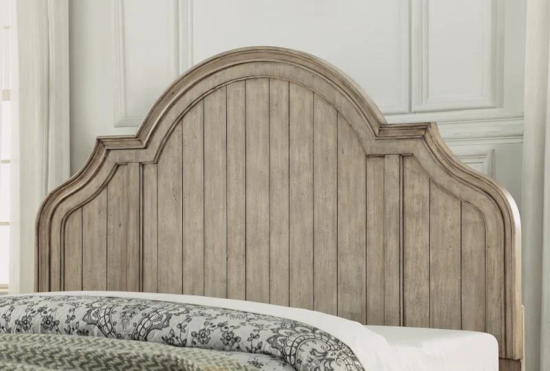 Flexsteel Wynwood Plymouth King Panel Bed in Whitewash Wood - Image 2