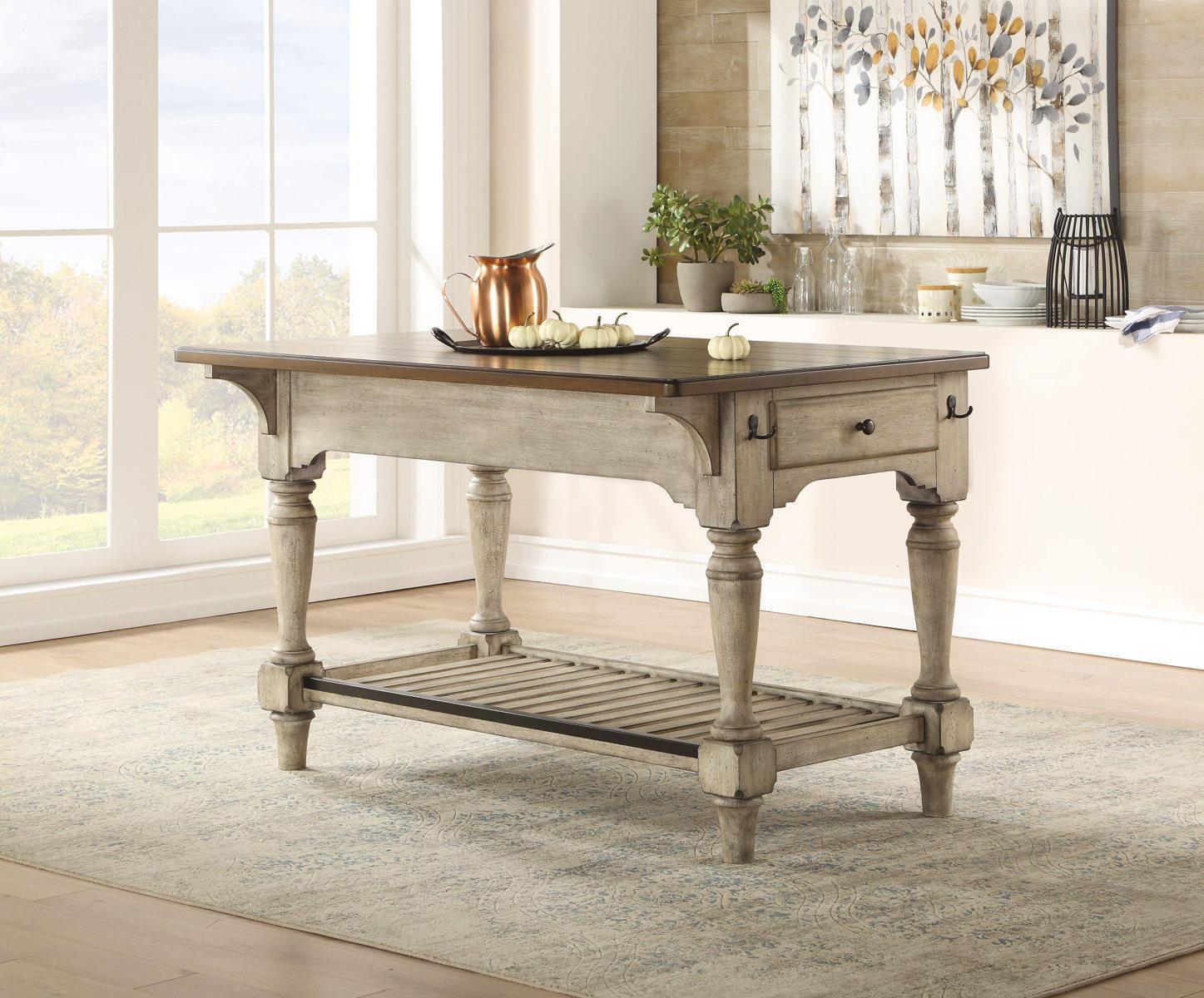 Flexsteel Wynwood Plymouth Kitchen Island in Two-Toned - Image 3