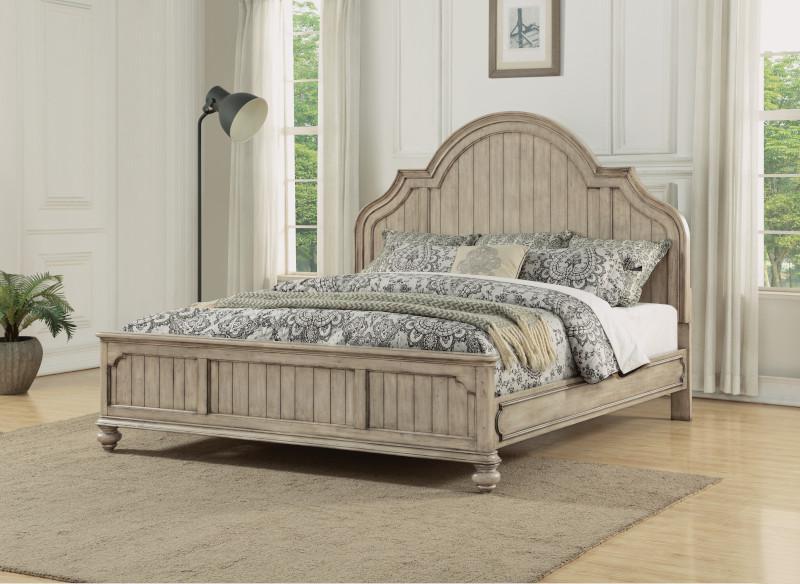 Flexsteel Wynwood Plymouth Queen Panel Bed in Whitewash Wood - Image 4