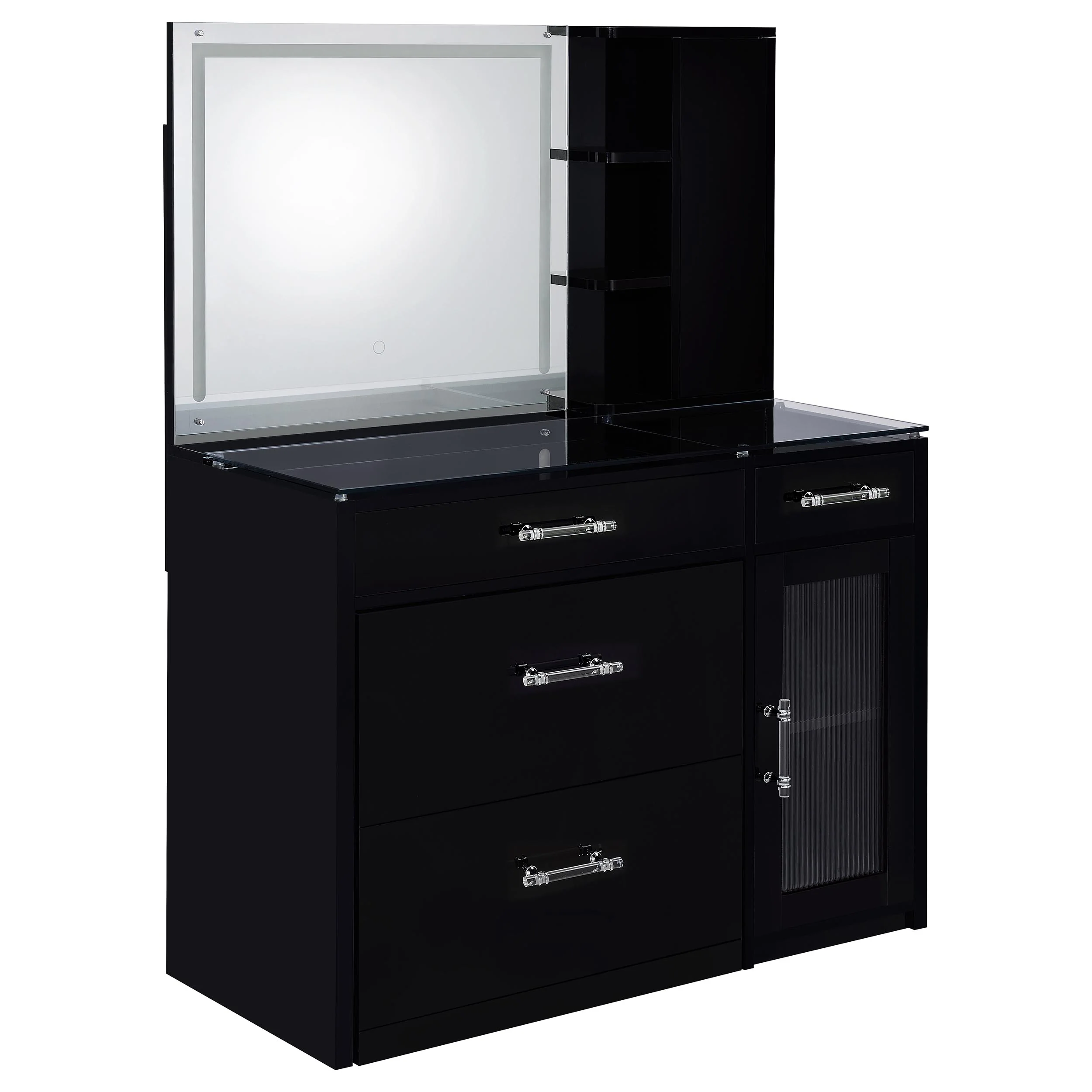 Flora Makeup Vanity Table with LED Mirror and Stool - Image 22