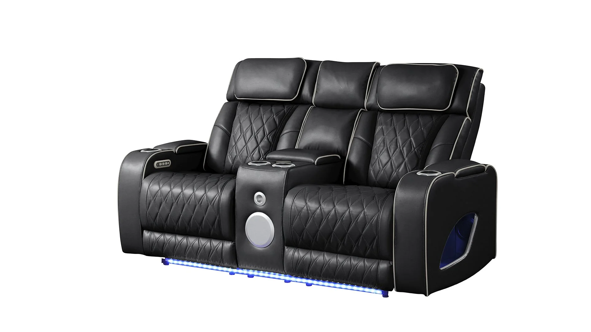 Fortuner 2PC Living Room Set Black - Image 7