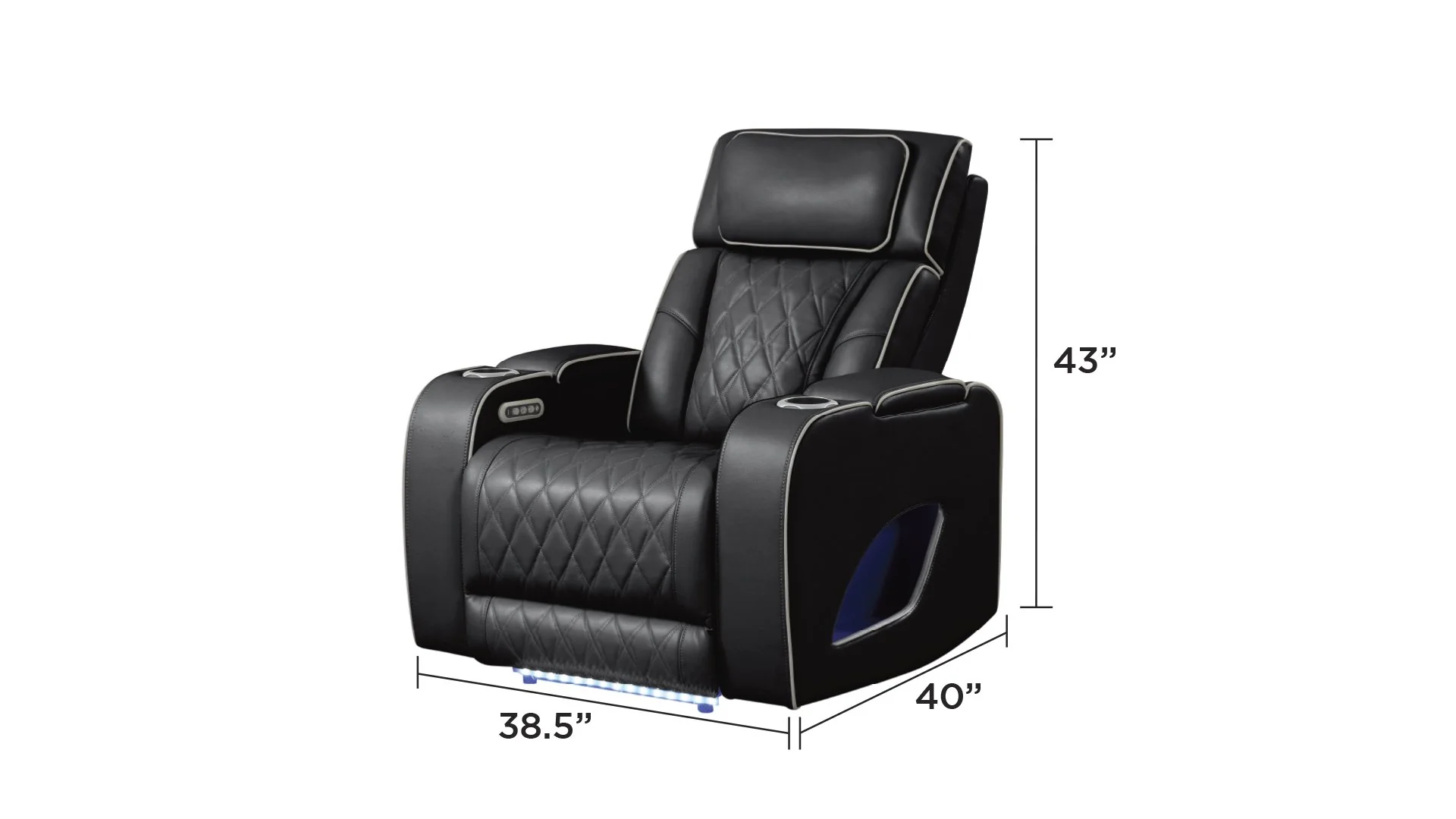 Fortuner Recliner Black - Image 2