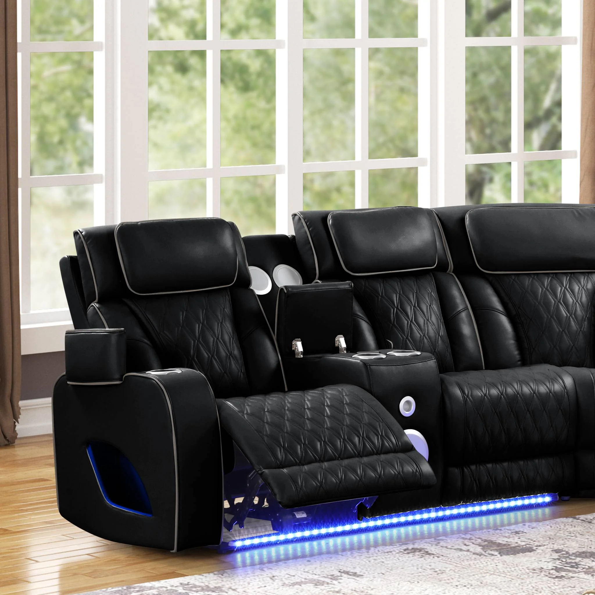 Fortuner Sectional Black - Image 4