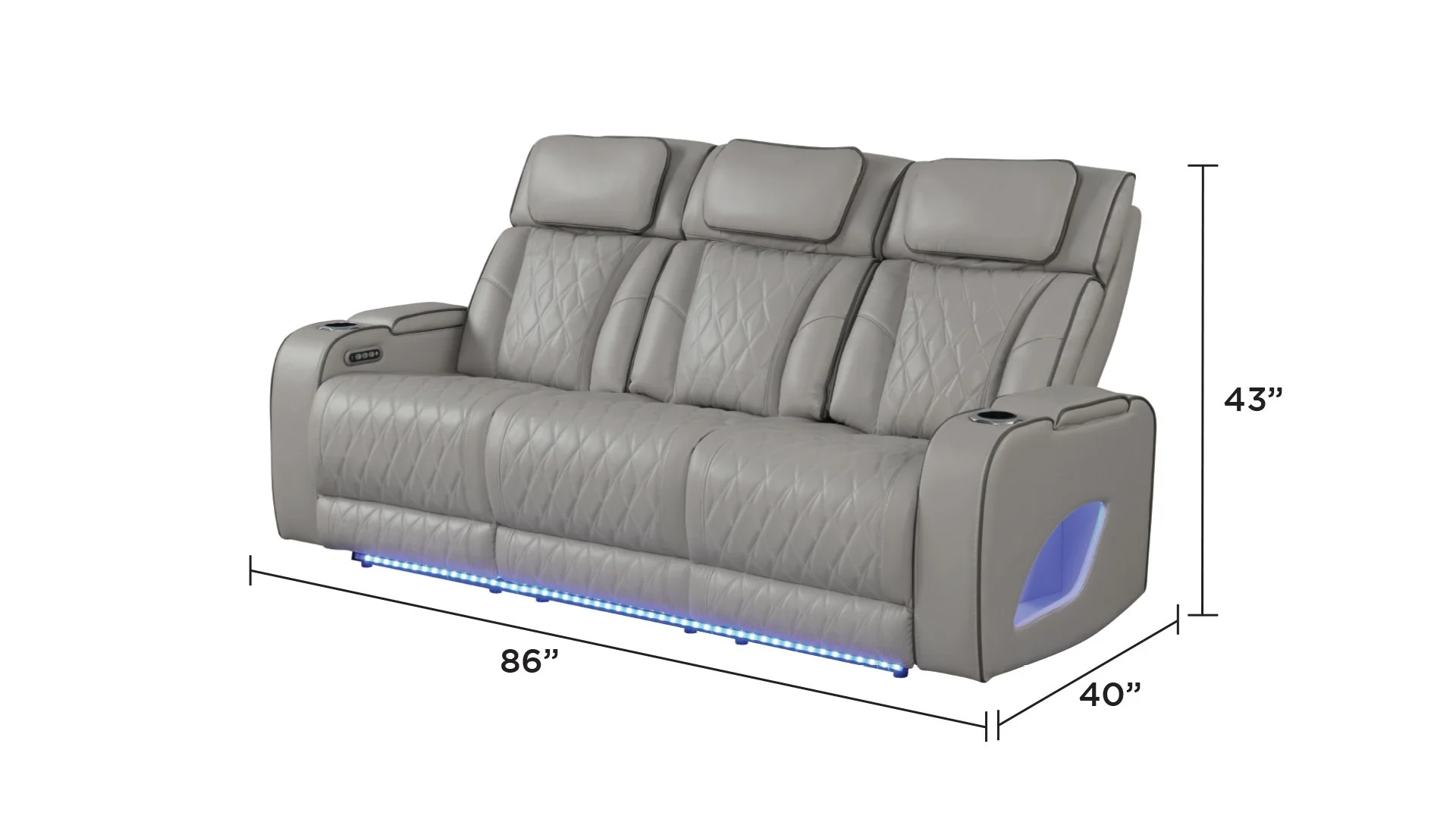Fortuner Sofa Gray - Image 6