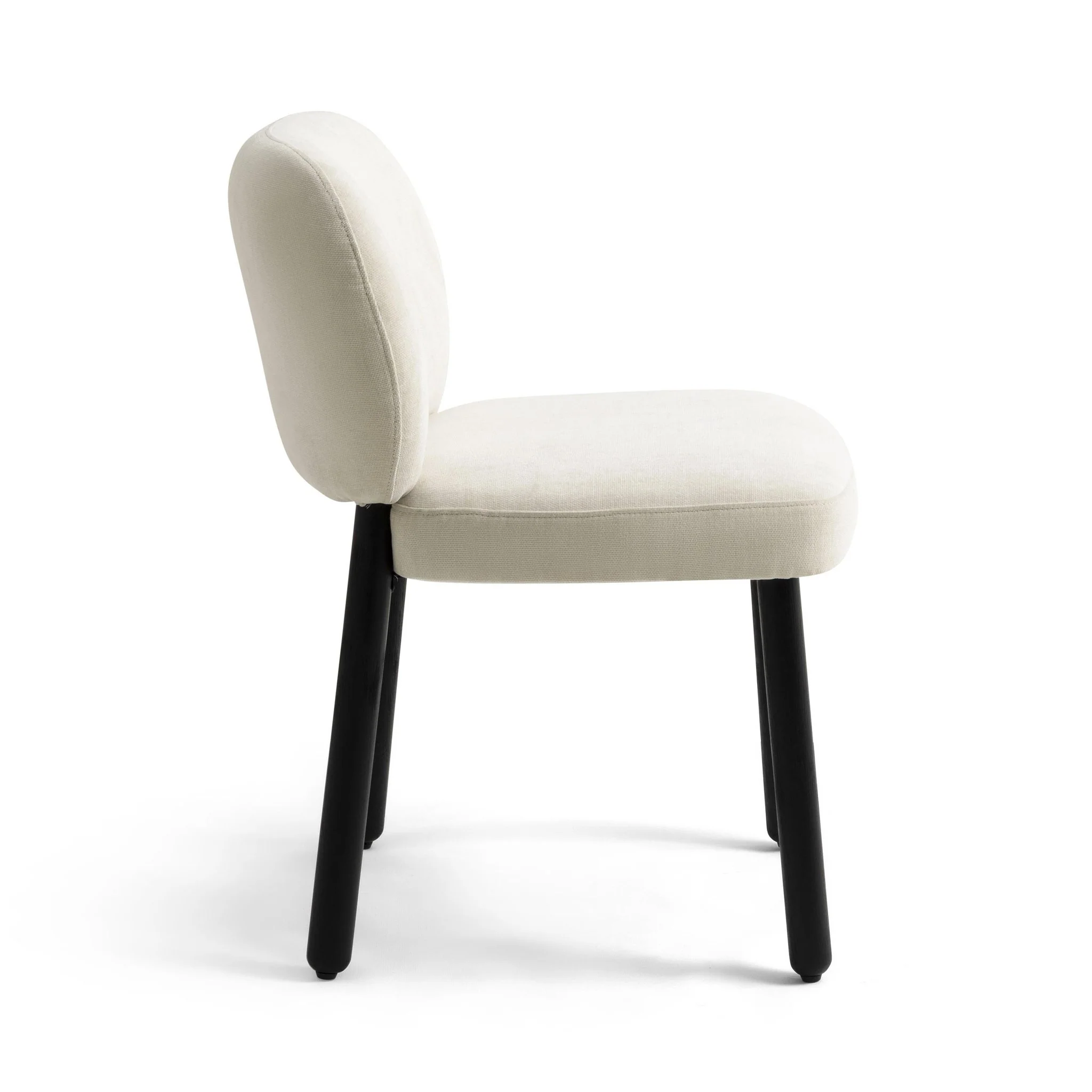 Foxy Cream Performance Basketweave Chenille Dining Chair - Image 4
