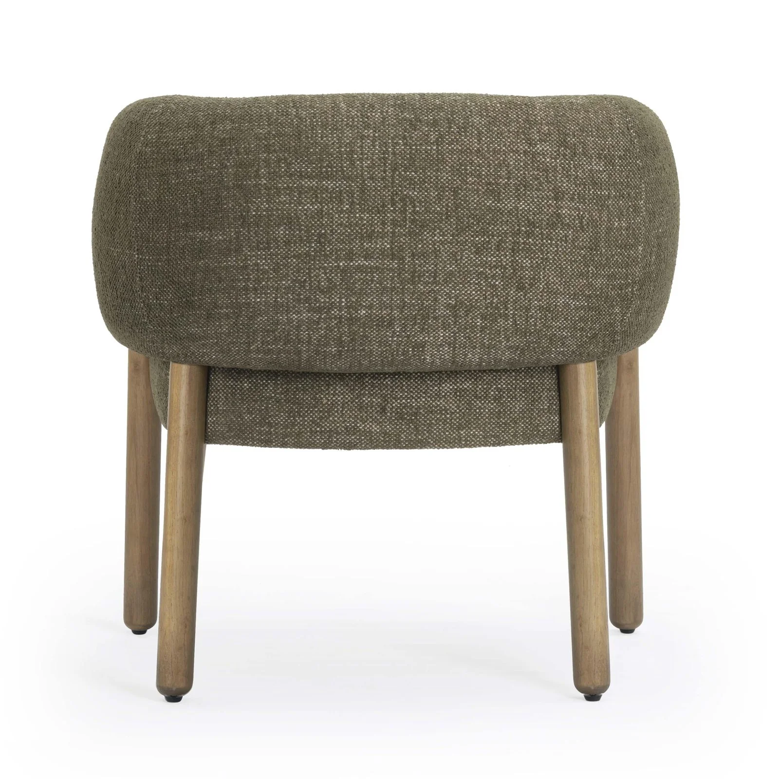 Foxy Olive Green Textured Performance  Fabric Accent Chair - Image 5