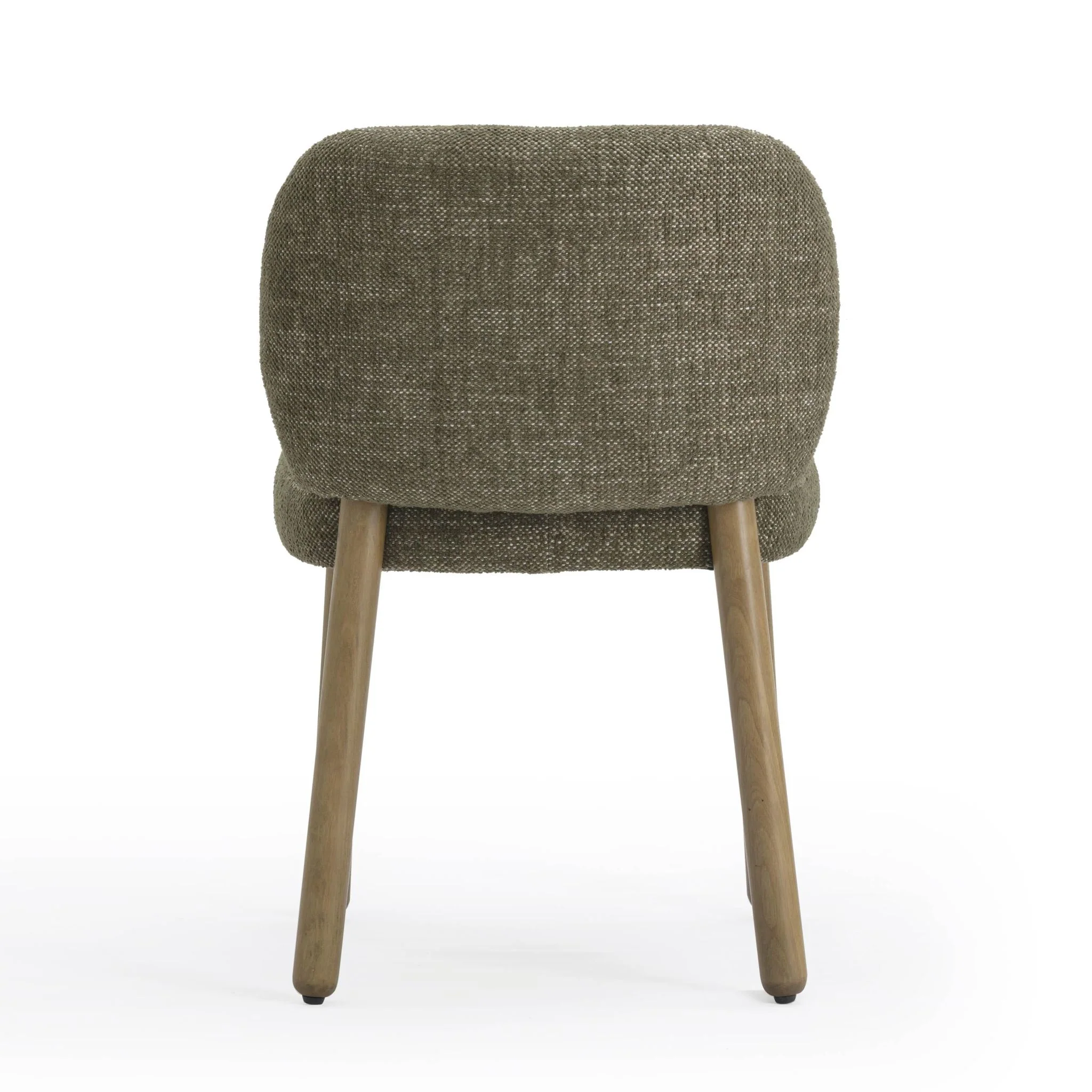 Foxy Olive Green Textured Performance Fabric Dining Chair - Image 5