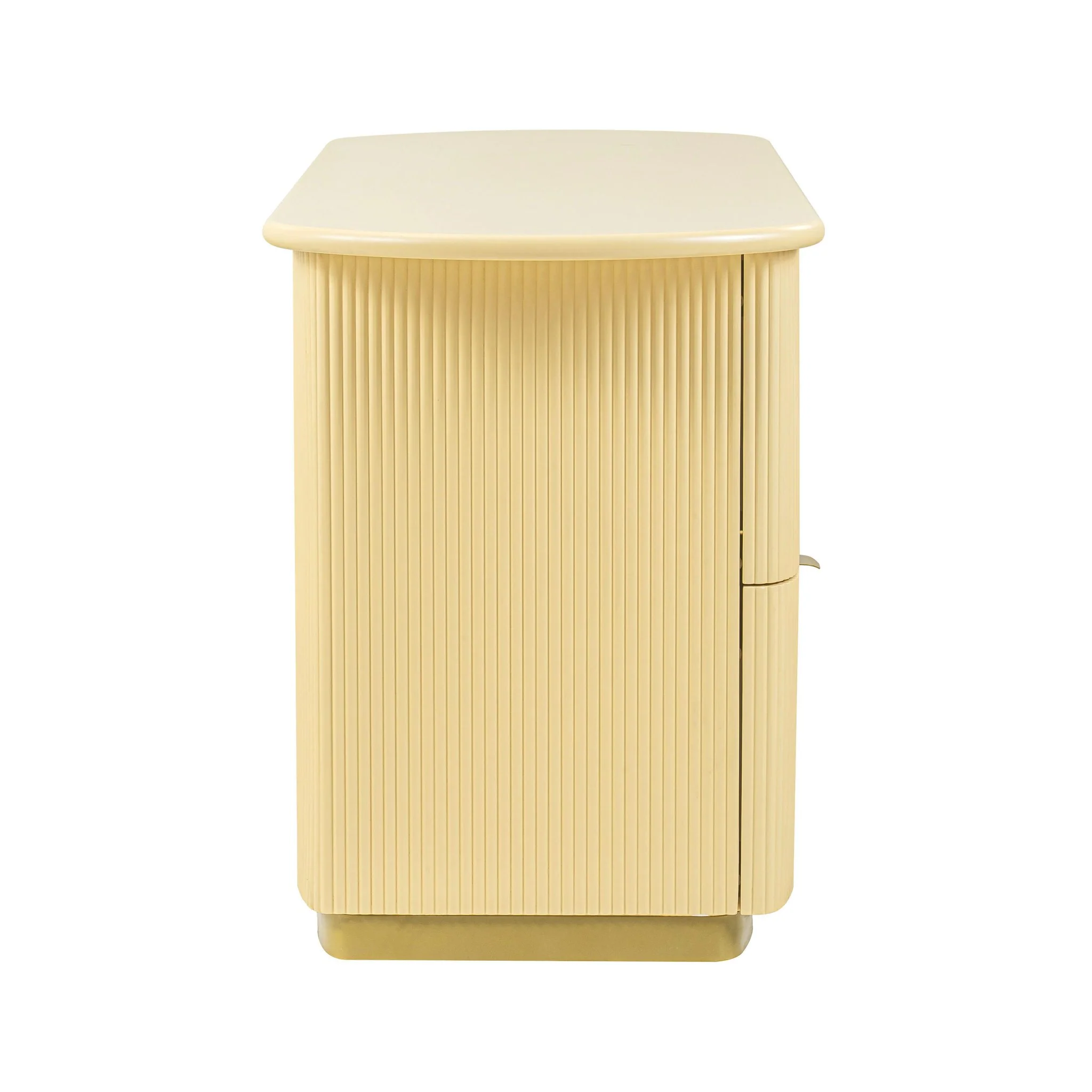 Francesca Yellow Peach 3-Drawer Desk - Image 6