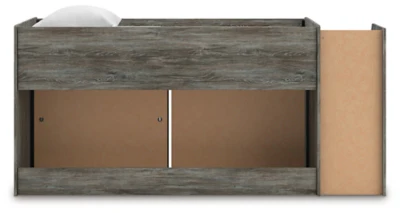 Frandern Loft Bed with Bookcase and Drawer Storage - Image 12