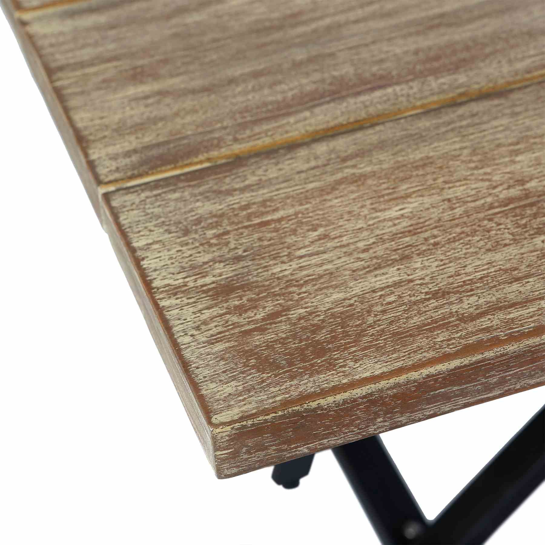 Frinton and Shasta 5 Piece Outdoor Patio Dining Set in Light Eucalyptus Wood and Brick Red Rope - Image 7