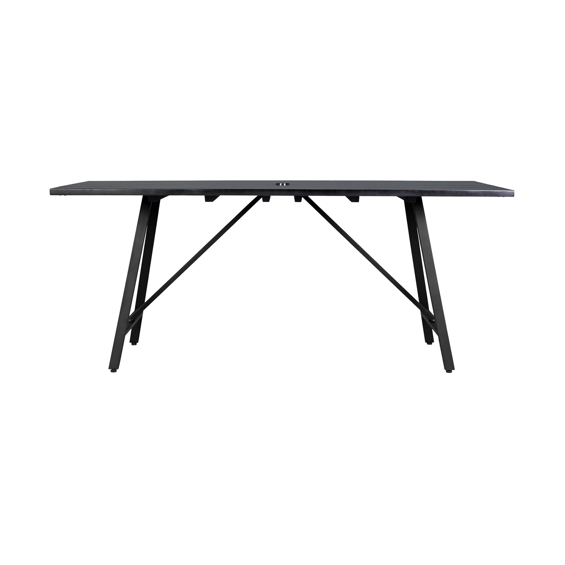Frinton Clip and Rhett 6 Piece Outdoor Dining Set in Dark Eucalyptus with Gray Rope - Image 5