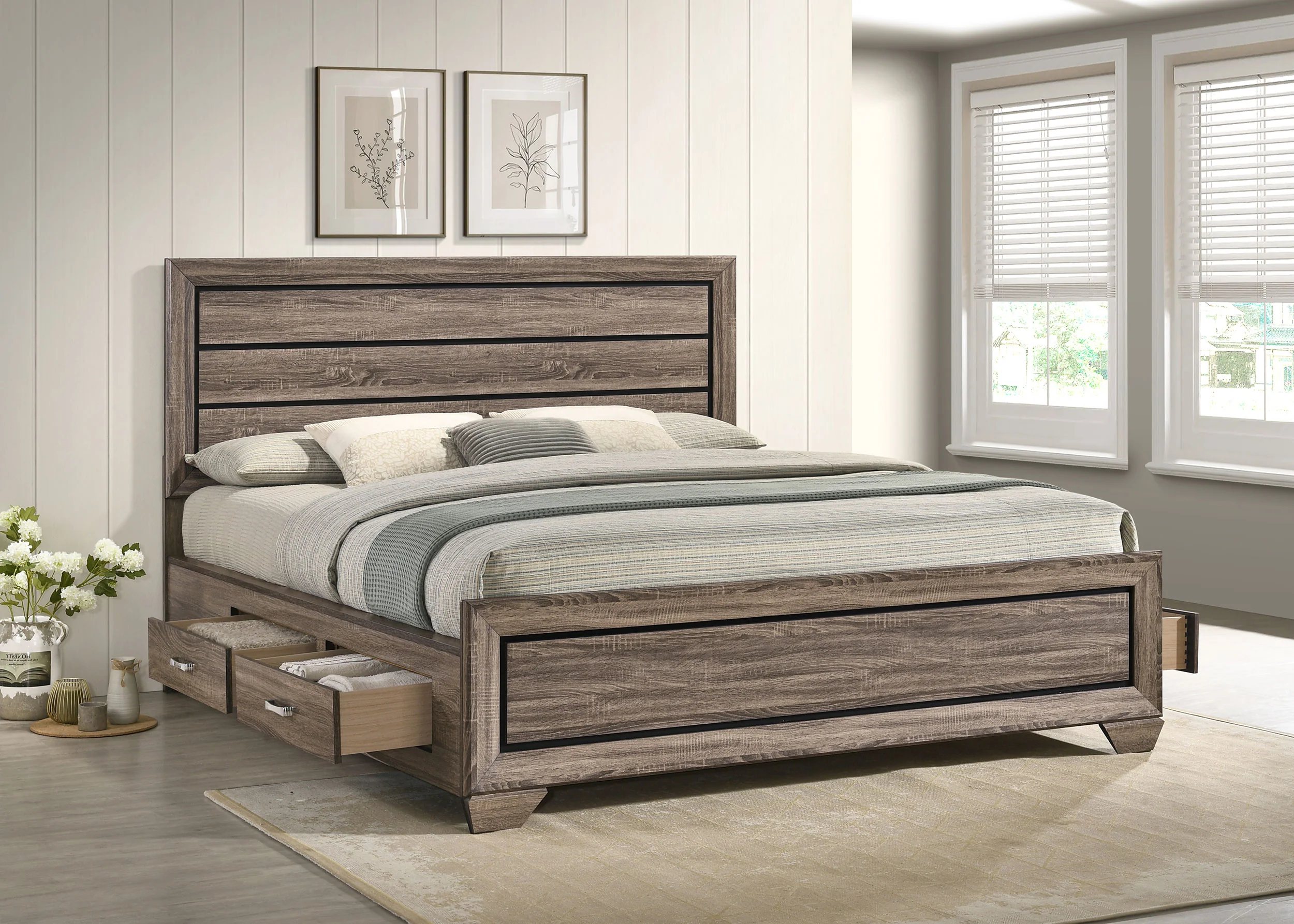 Kauffman Panel Platform Storage Bed - Image 33