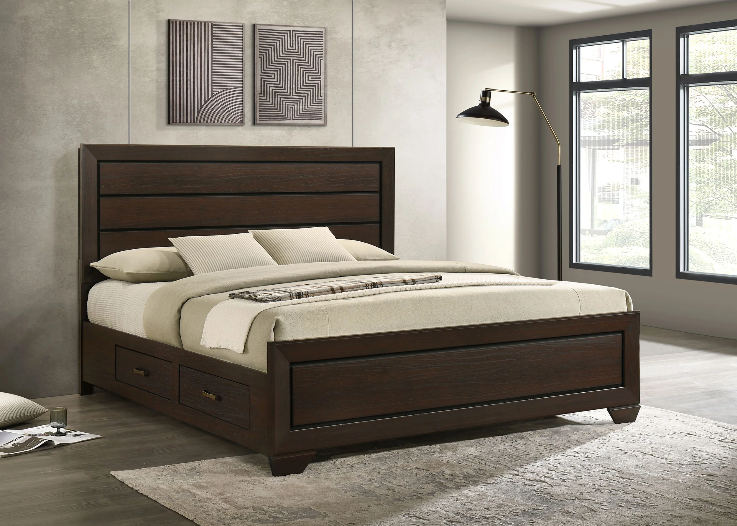 Kauffman Panel Platform Storage Bed - Image 61