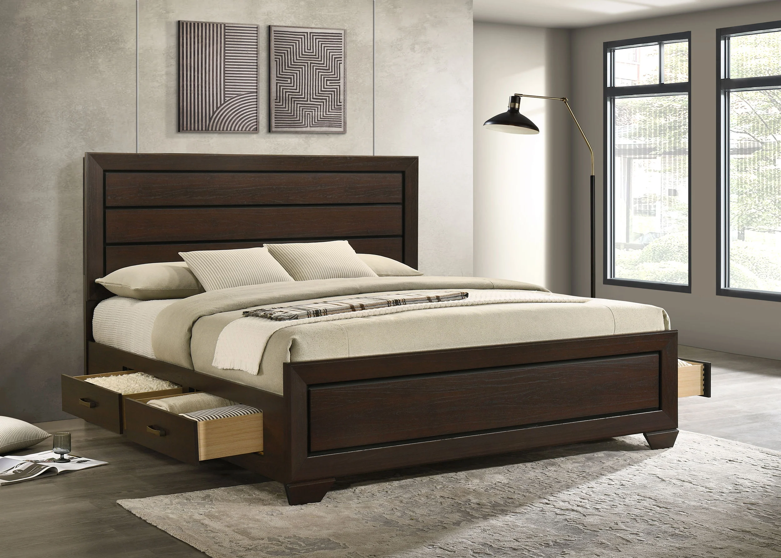 Kauffman Panel Platform Storage Bed - Image 62