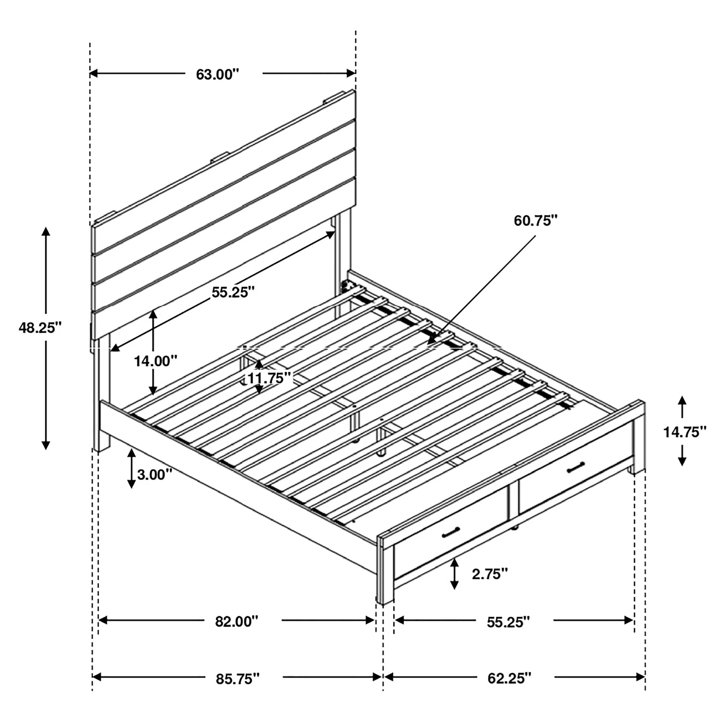 Brantford Panel Platform Storage Bed - Image 26