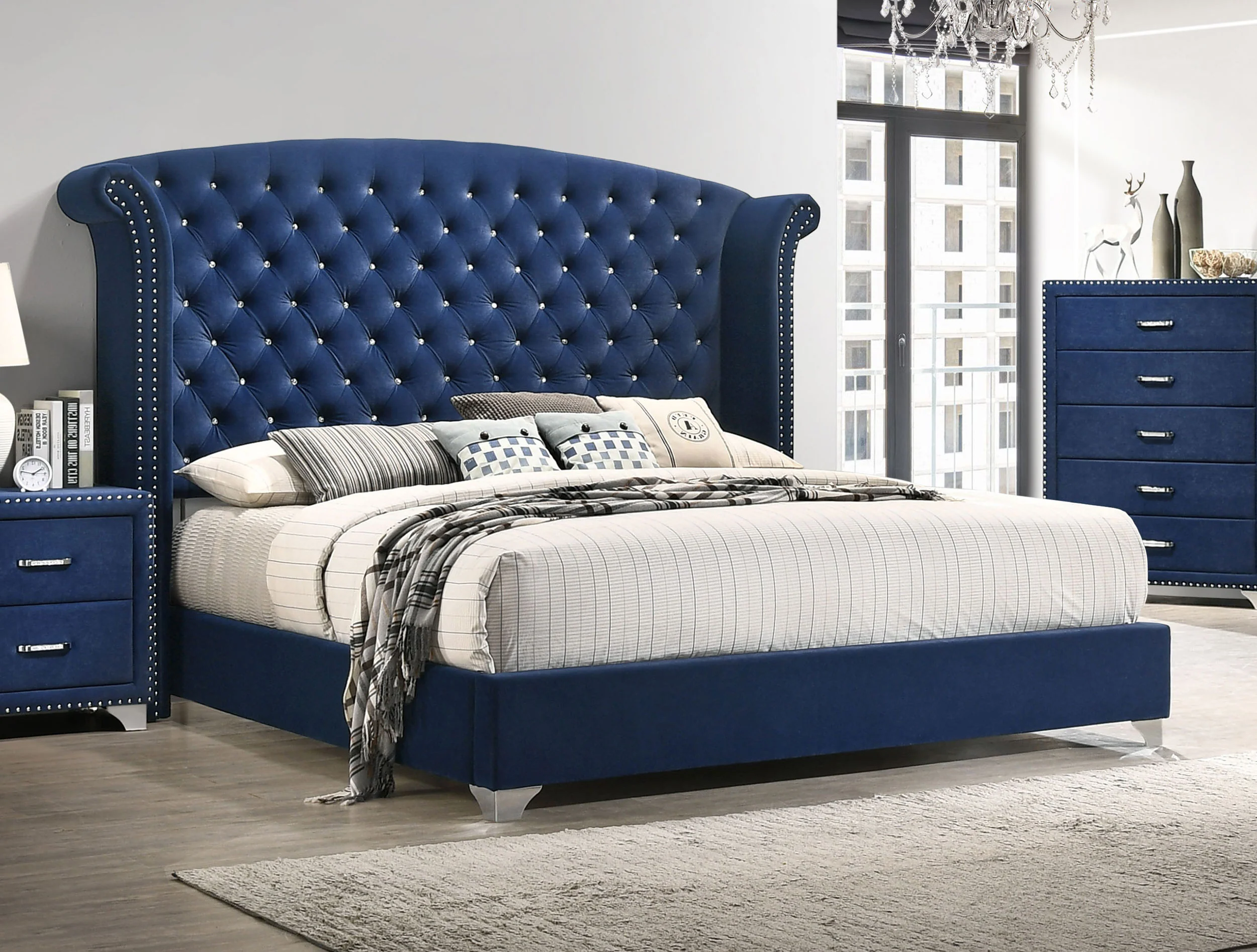 Melody Wingback Bed - Image 20