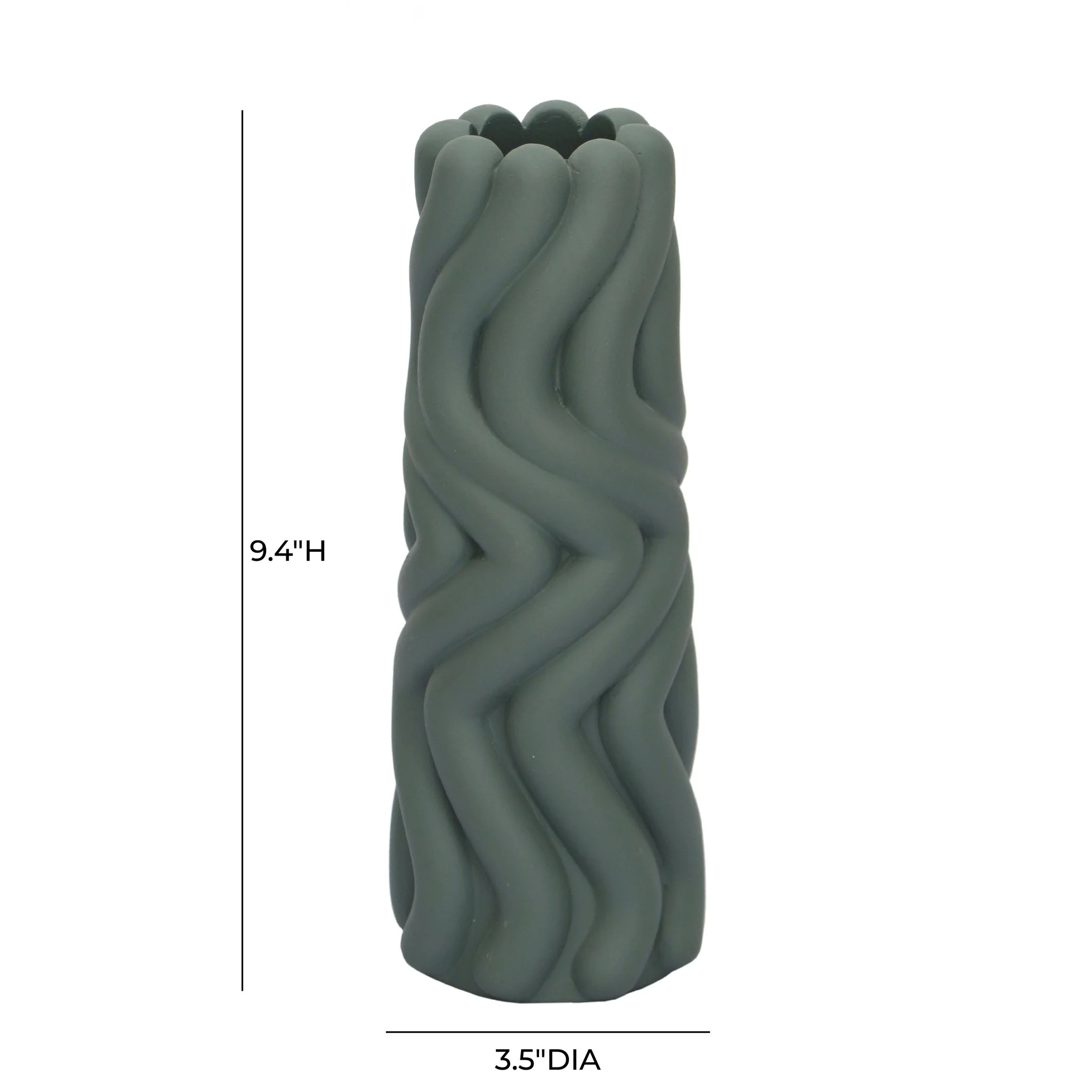 Gabby Green Vase - Image 4
