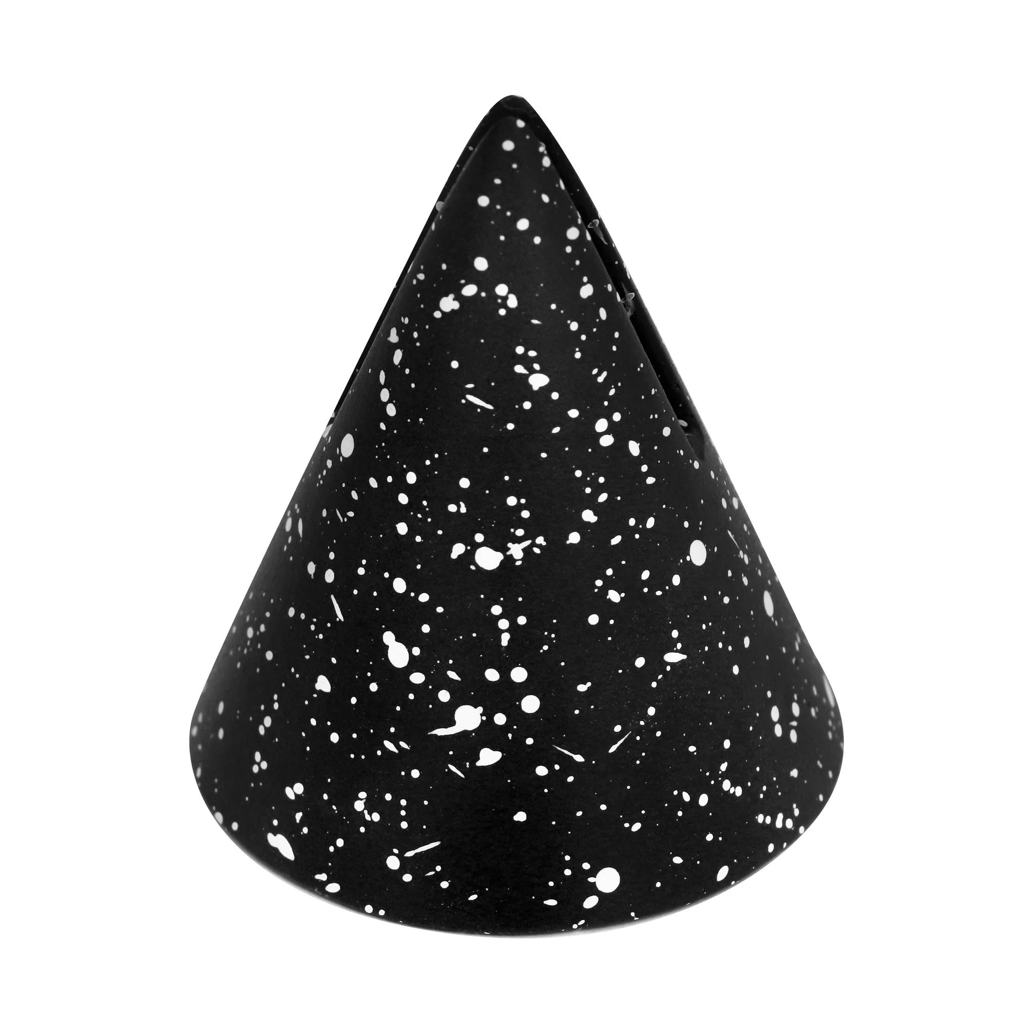 Gabby Speckled Black Cone Card Holder - Set of 4 - Image 2