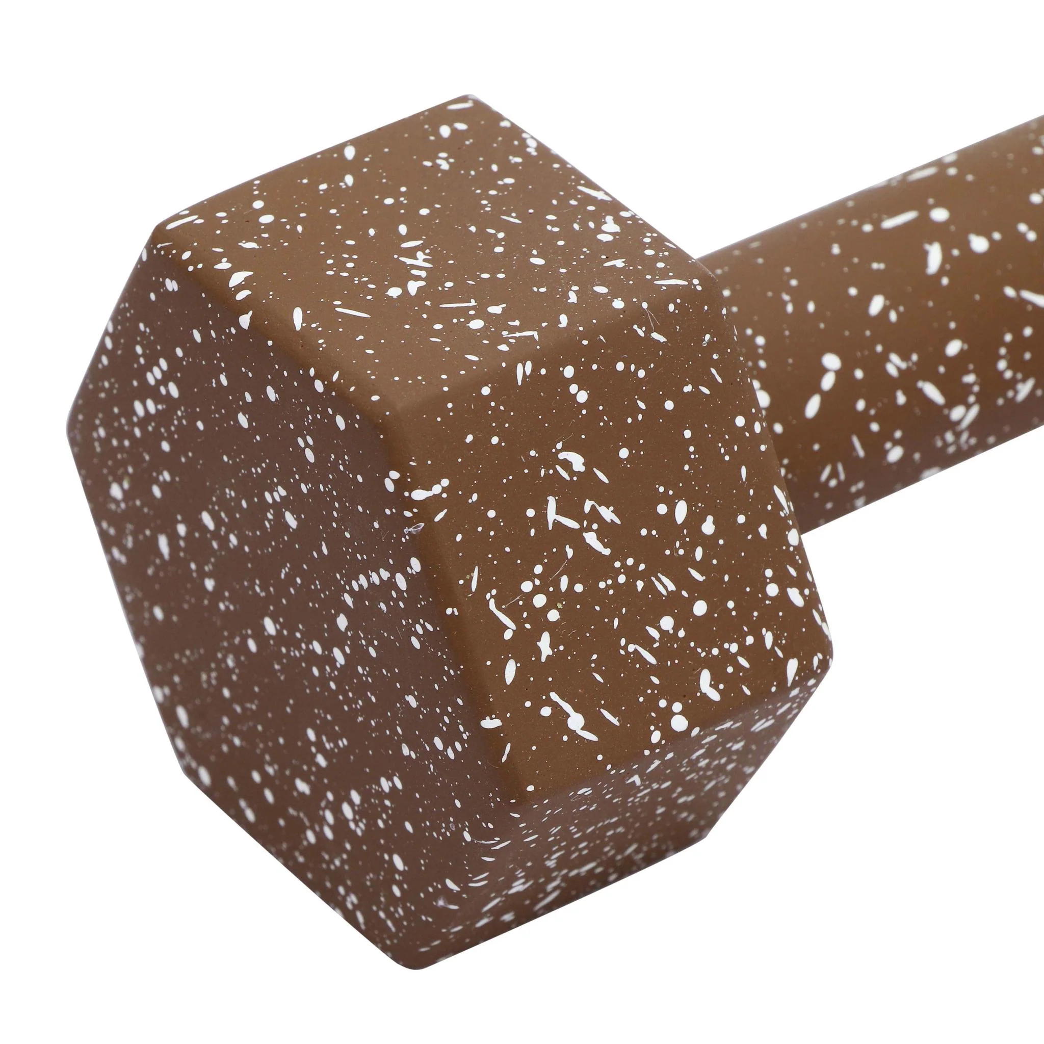 Gabby Speckled Brick Red Decorative Dumbbell - Image 4