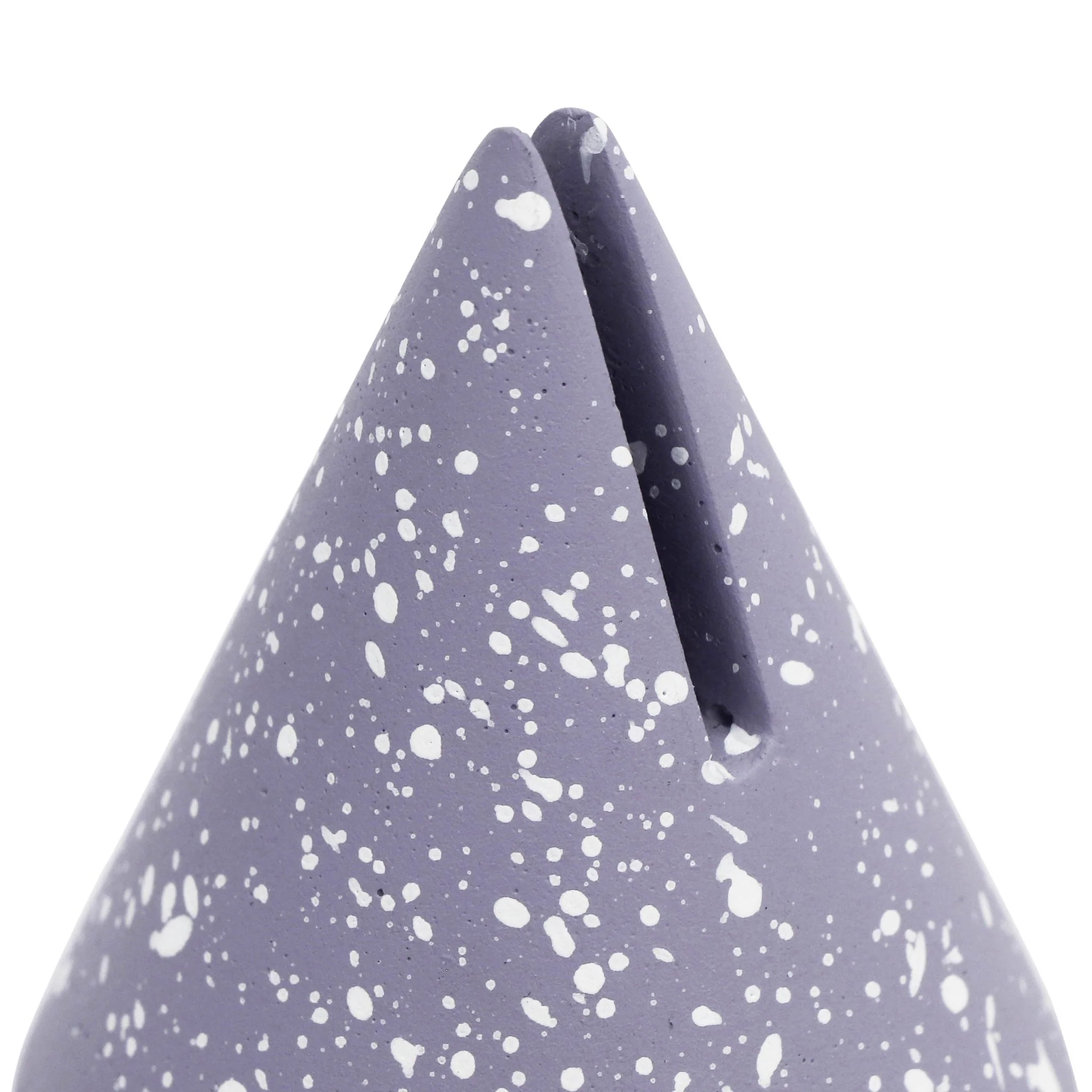 Gabby Speckled Purple Cone Card Holder - Set of 4 - Image 3