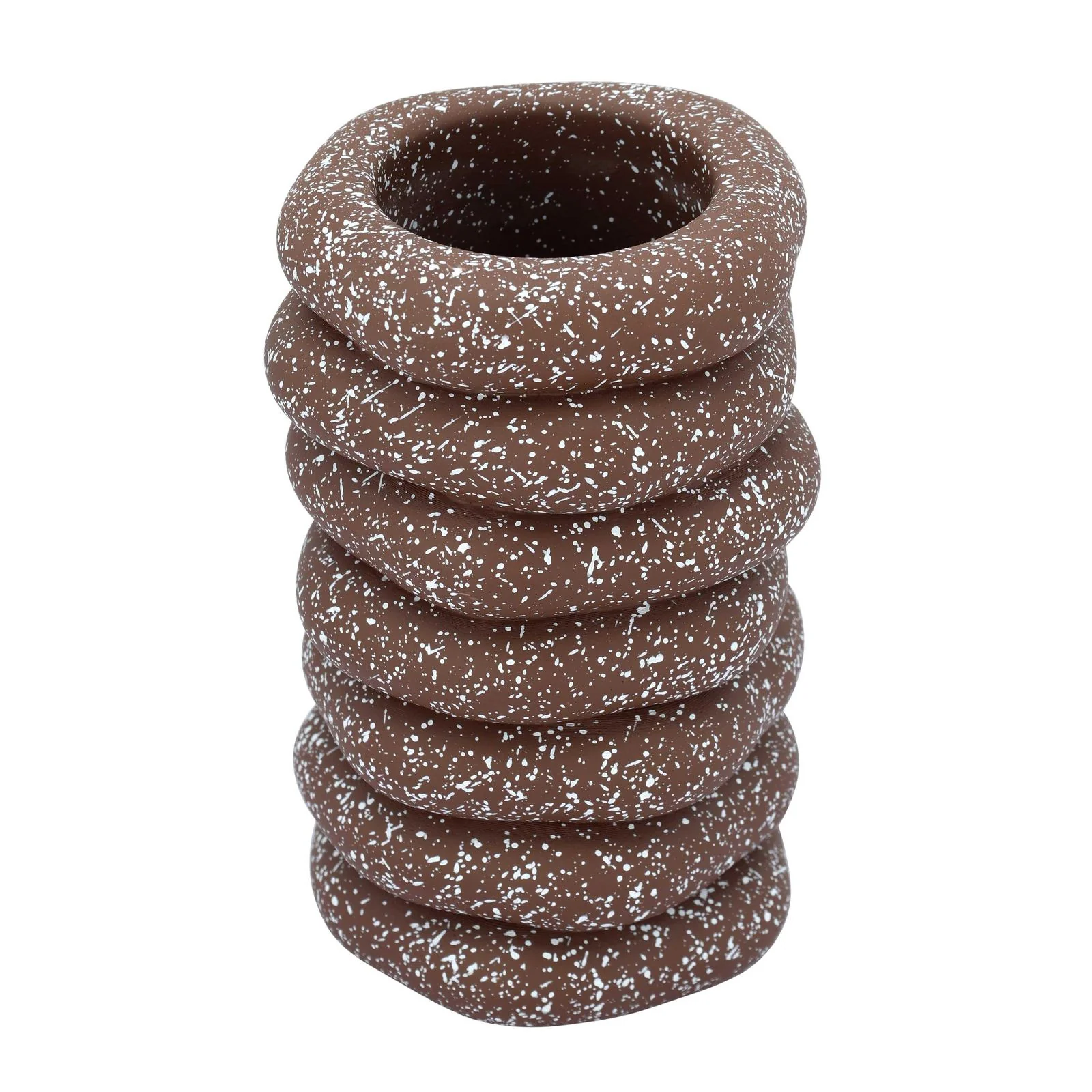 Gabby Speckled Rust Cairn Vase - Image 2