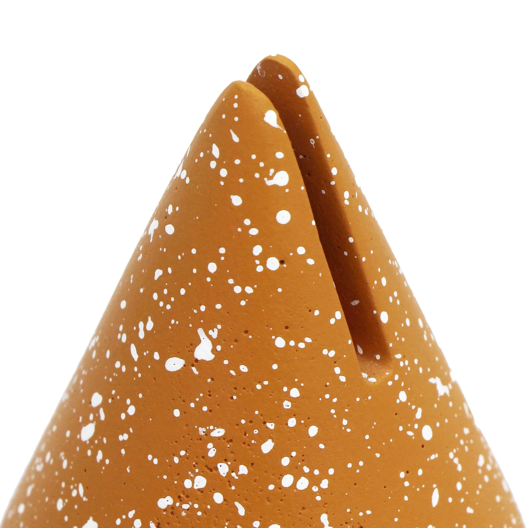 Gabby Speckled Terracotta Cone Card Holder - Set of 4 - Image 3