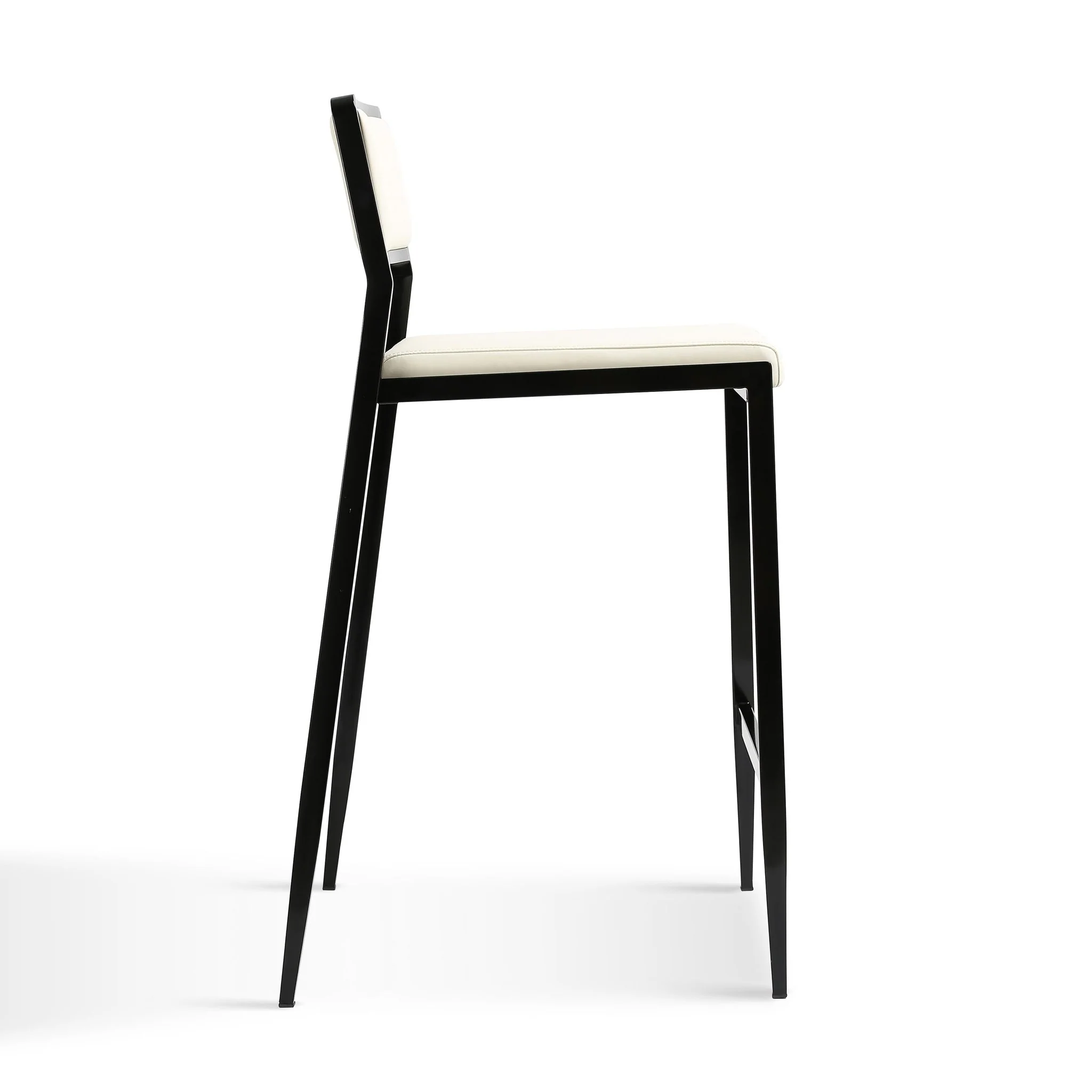 Gale Cream Performance Vegan Leather Stackable Stool - Set of 2 - Image 5