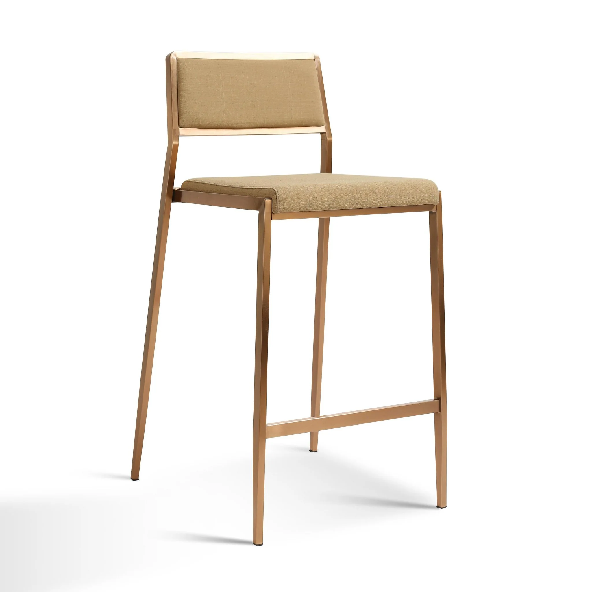 Gale Tan Basketweave Stackable Stool - Set of 2 - Image 3