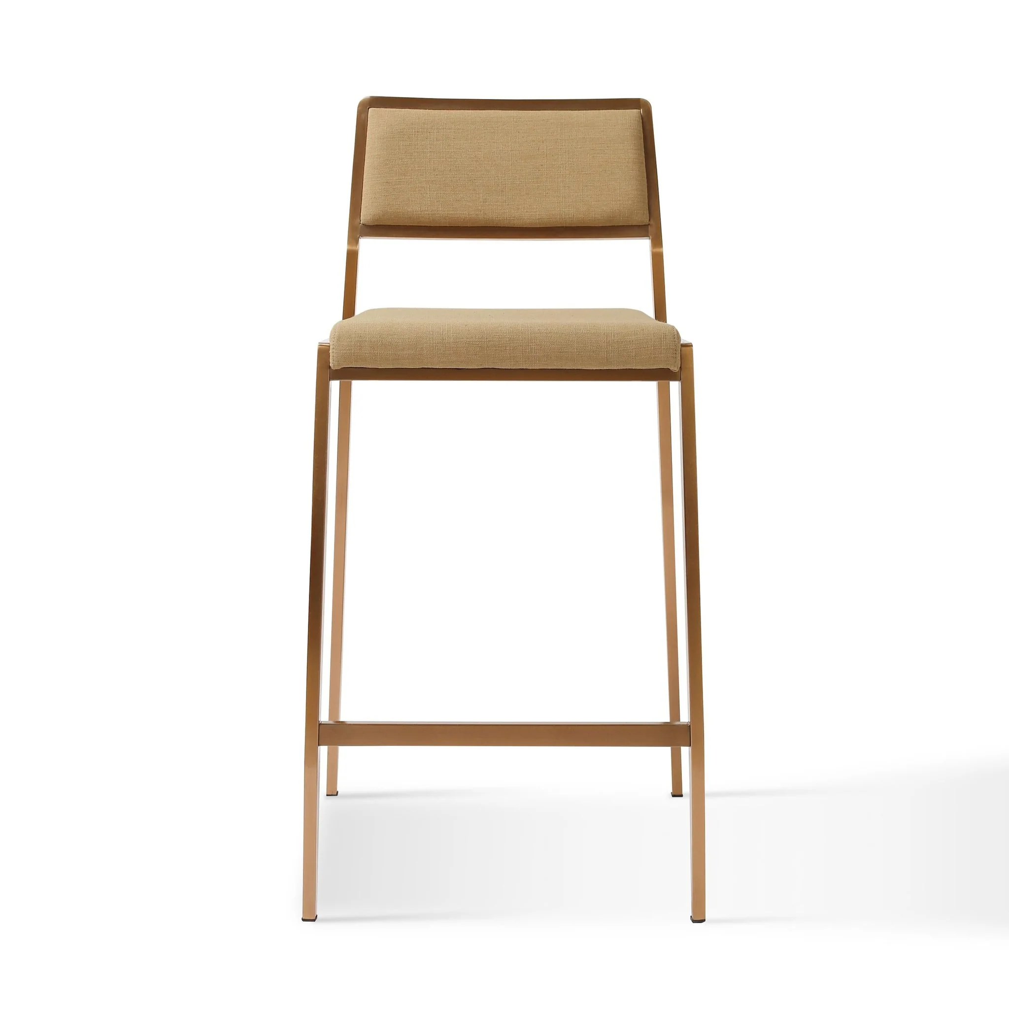Gale Tan Basketweave Stackable Stool - Set of 2 - Image 4