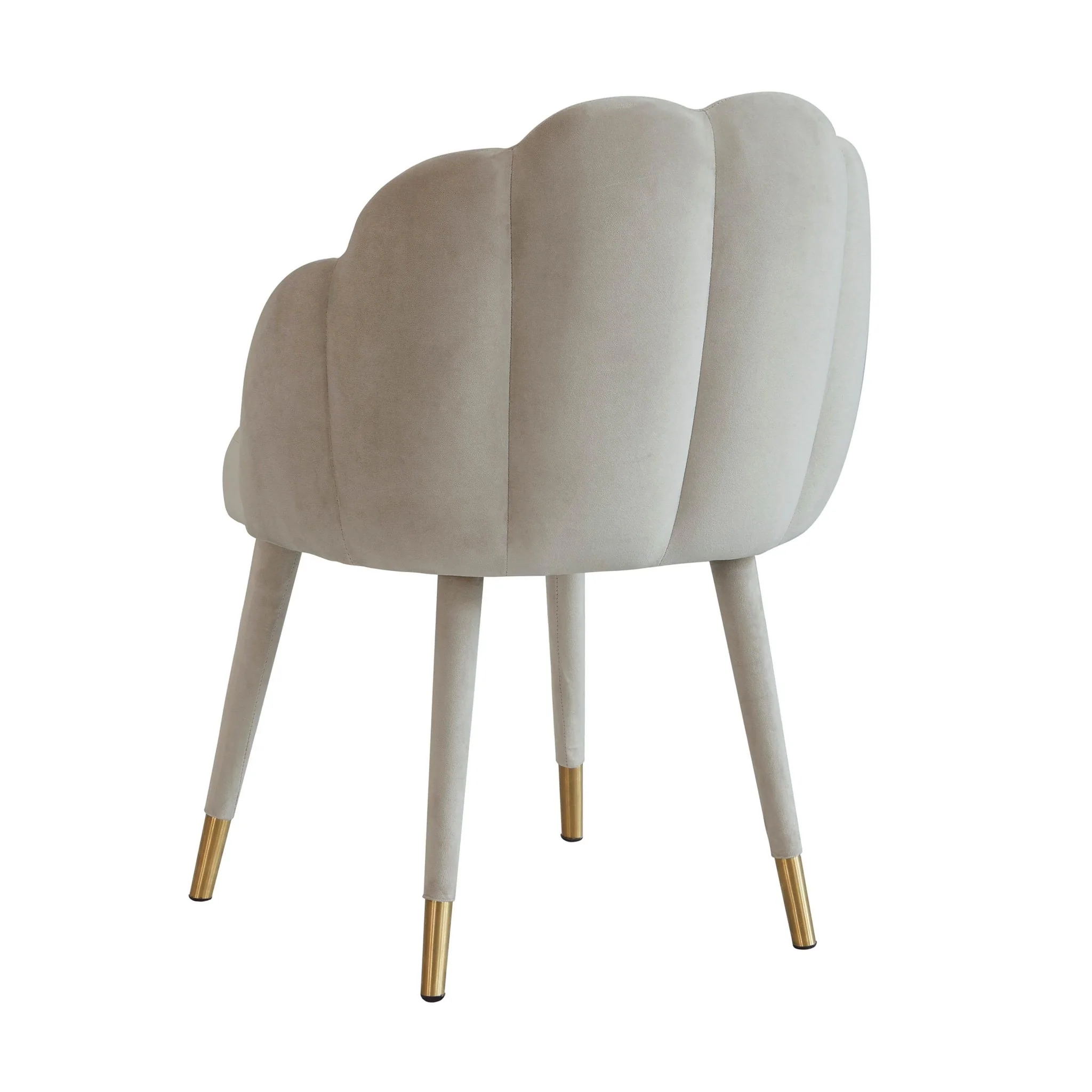 Gardenia Light Grey Velvet Dining Chair - Image 4