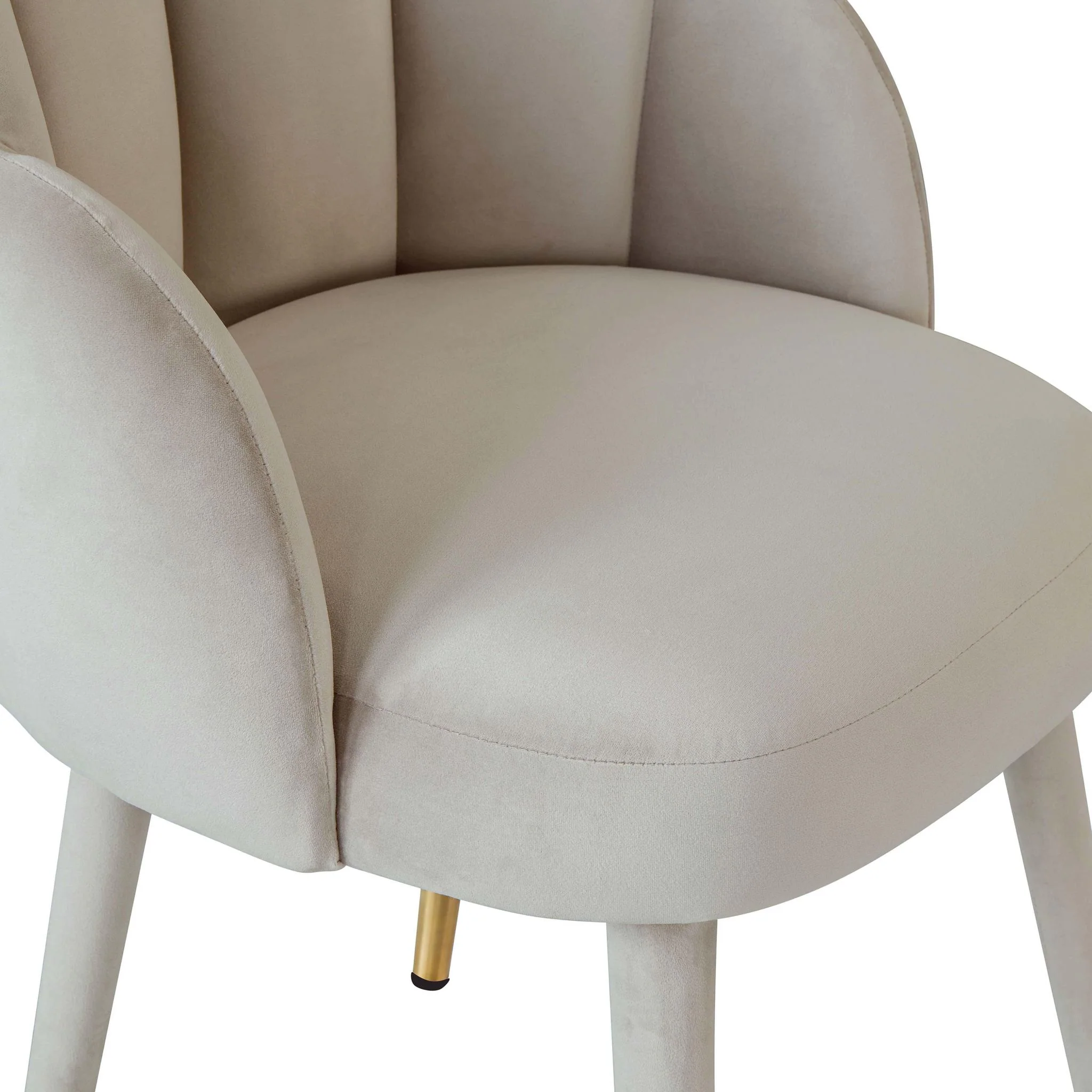 Gardenia Light Grey Velvet Dining Chair - Image 5
