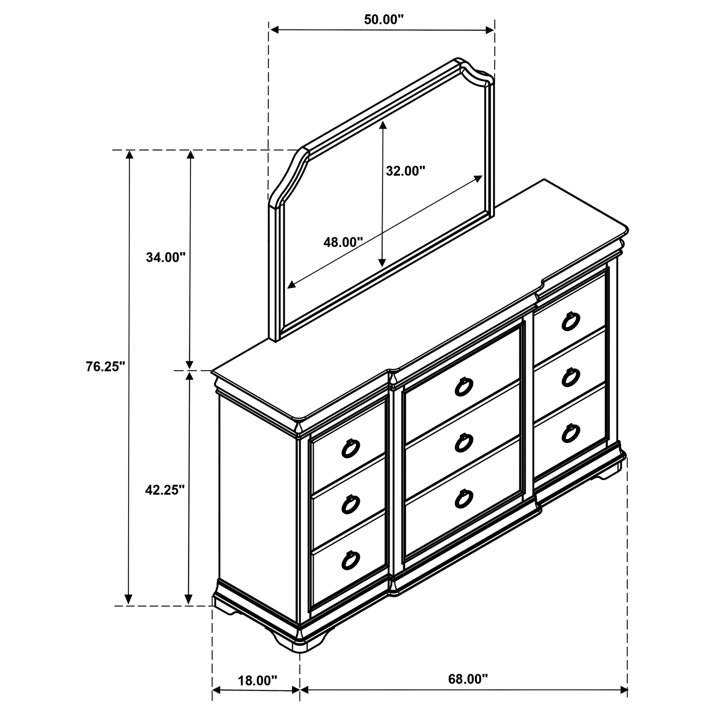 Garland Dresser with Mirror - Image 15