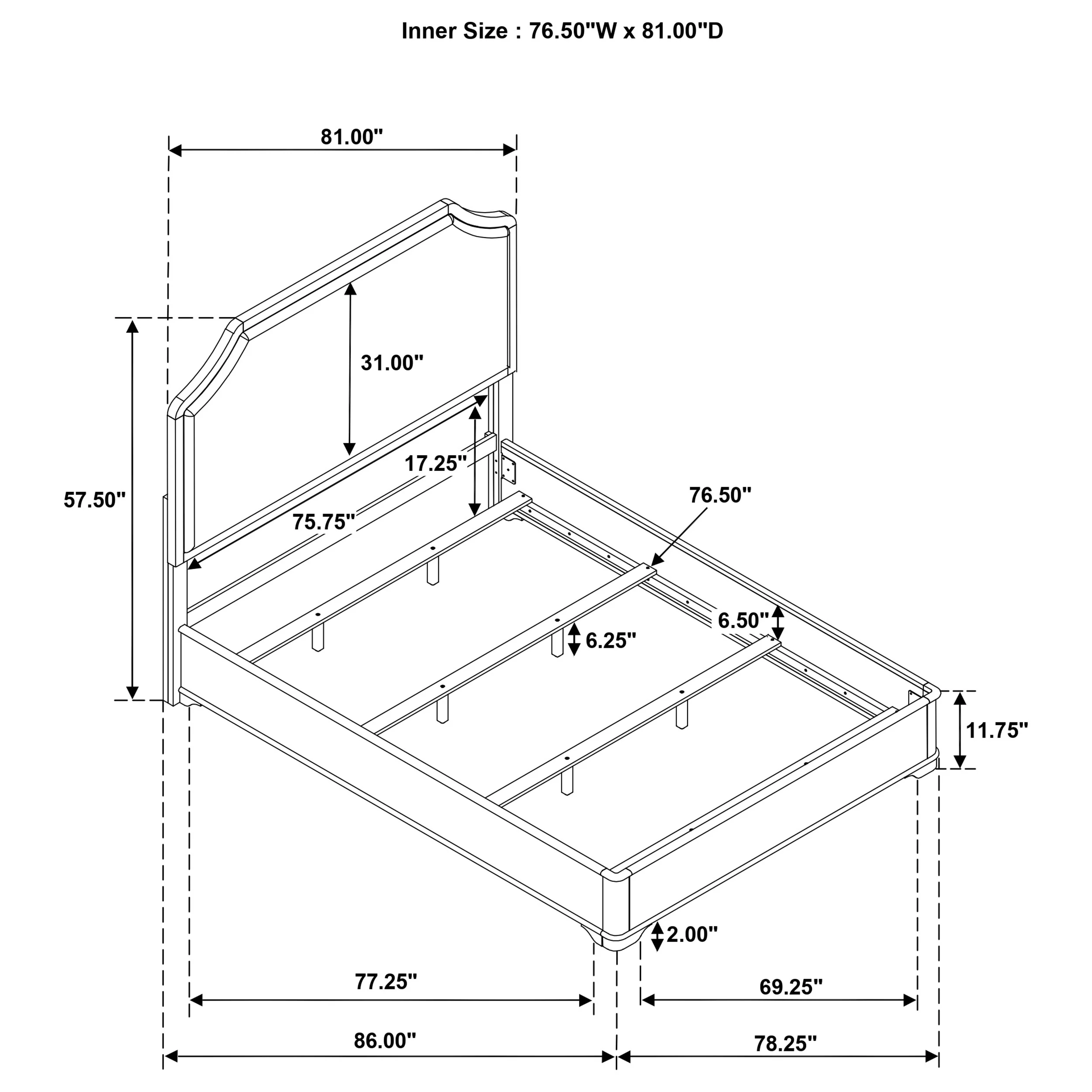 Garland Panel Bed - Image 23