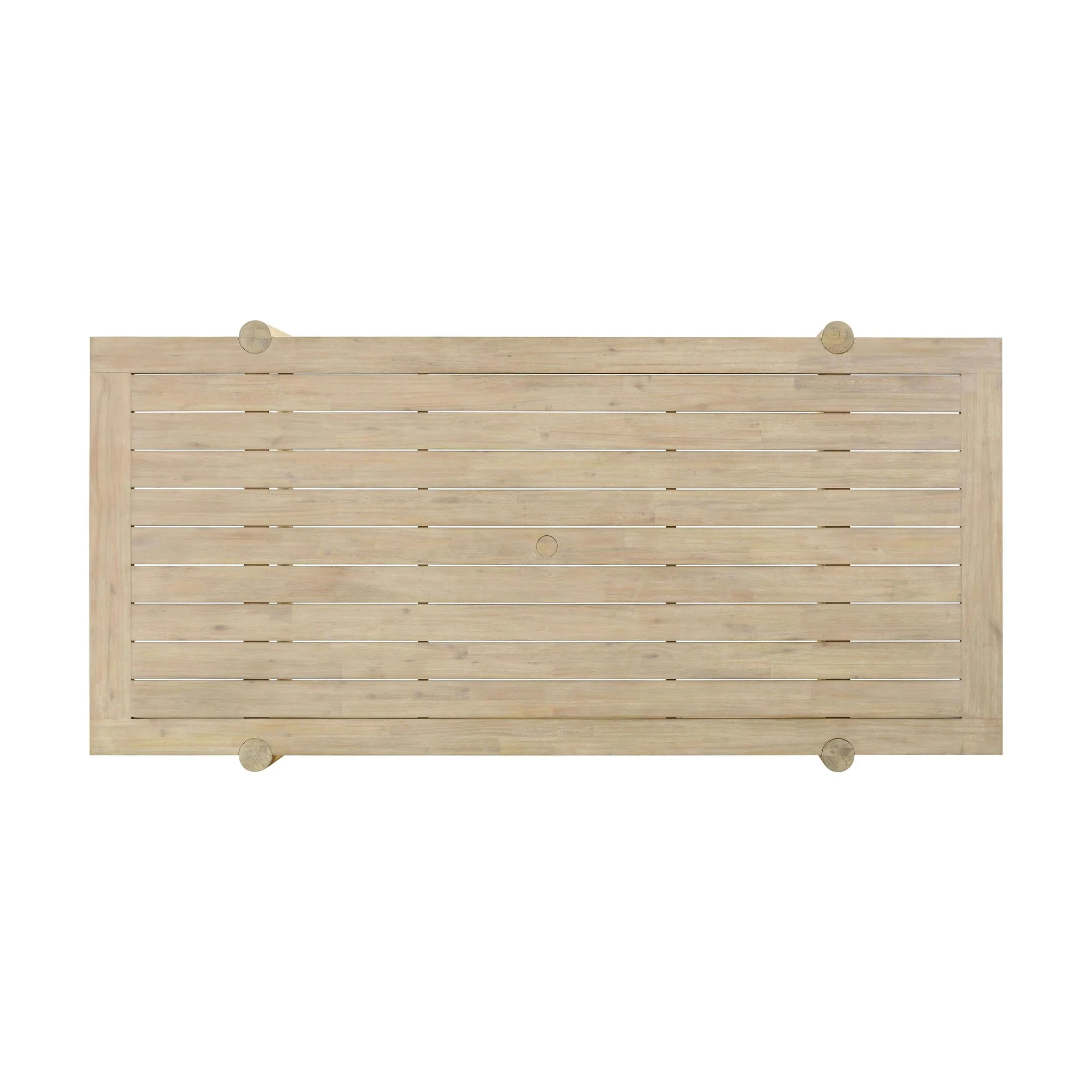 Gata Light Teak Outdoor Rectangular Dining Table - Image 4