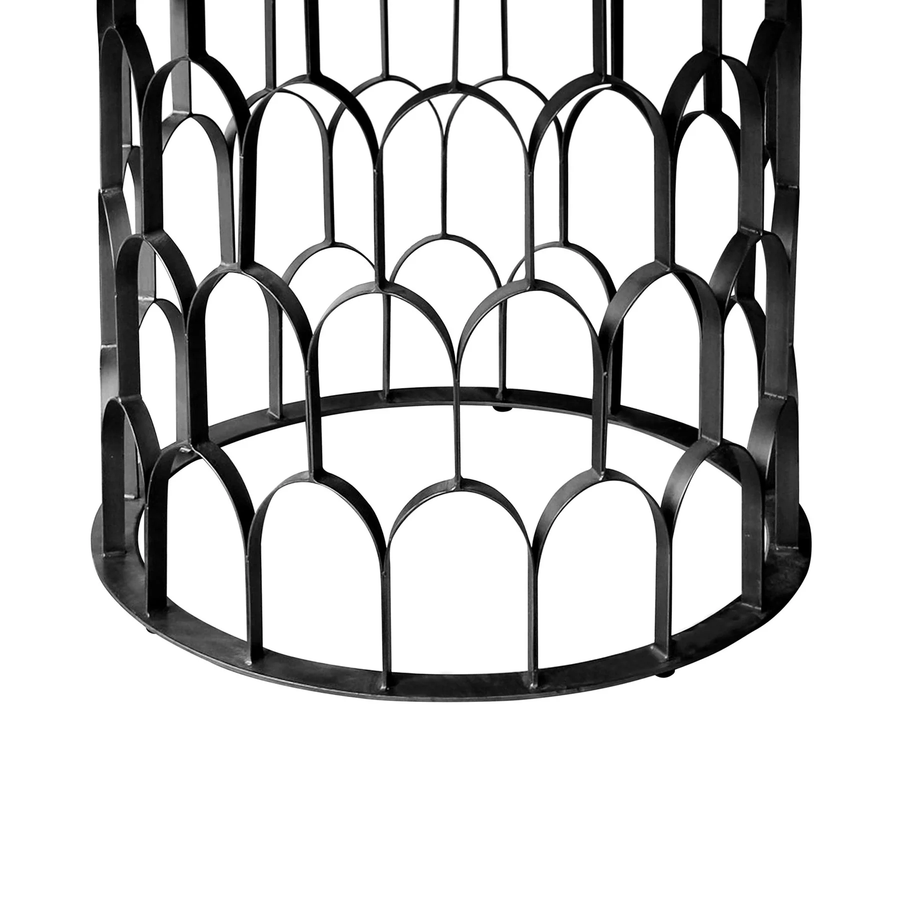 Gatsby Oak and Metal Round Dining Table - Image 4
