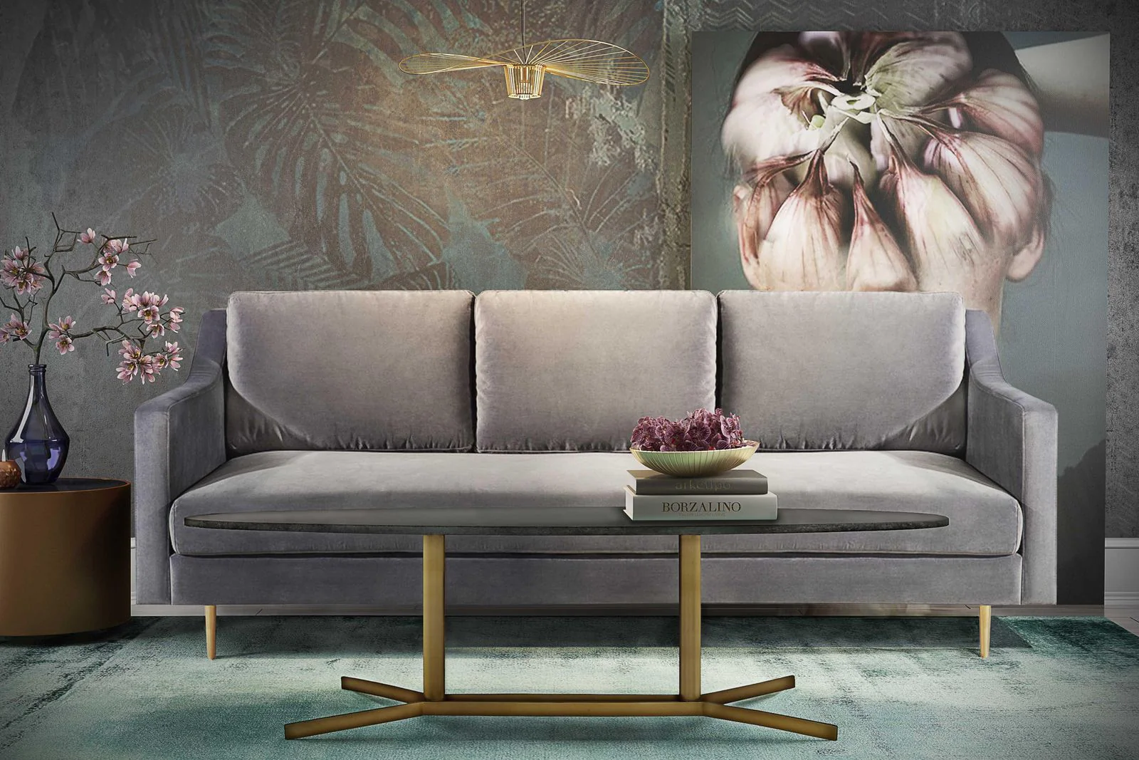 Gemma Black Marble Coffee Table - Image 2