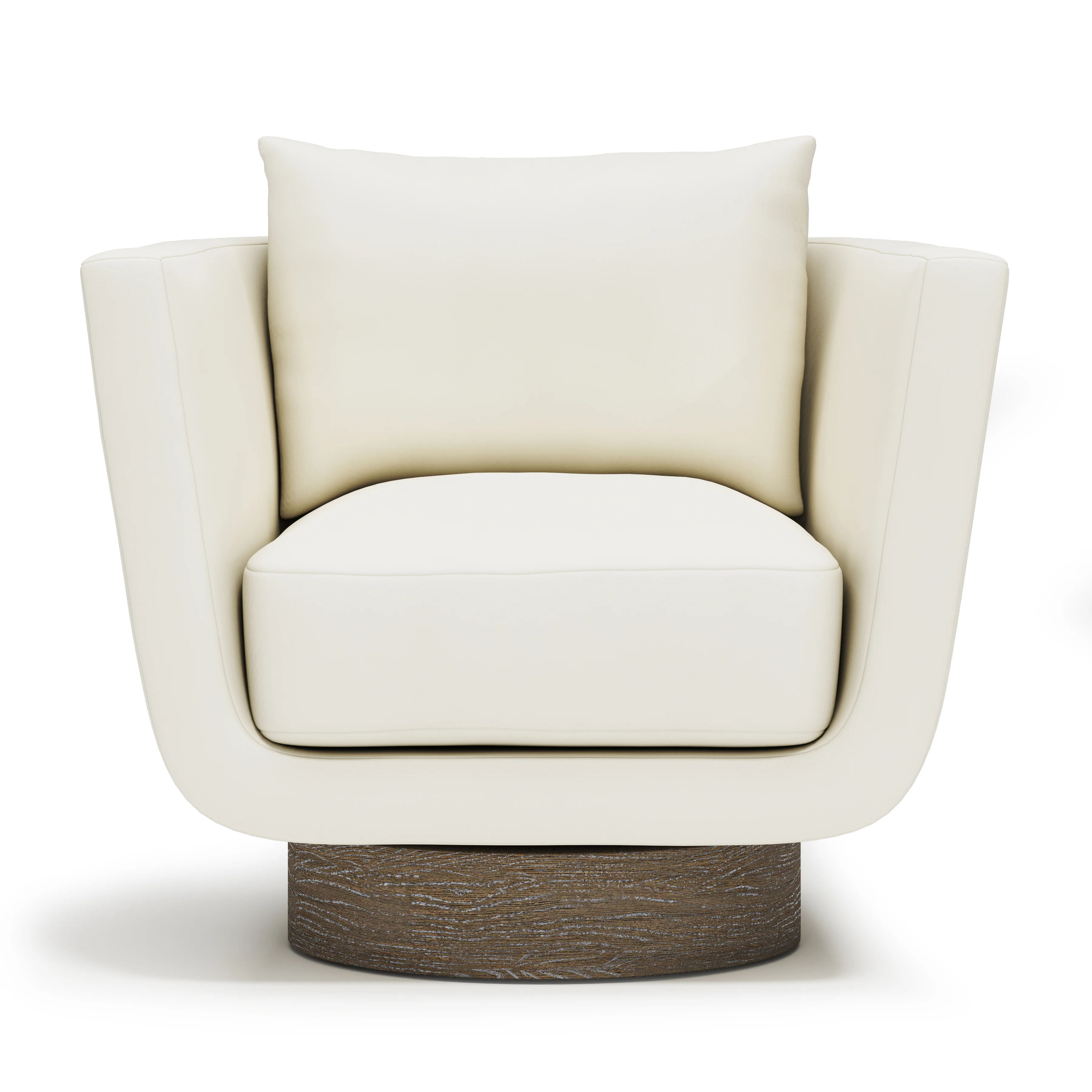 Gemma Leather Swivel Chair - Image 3
