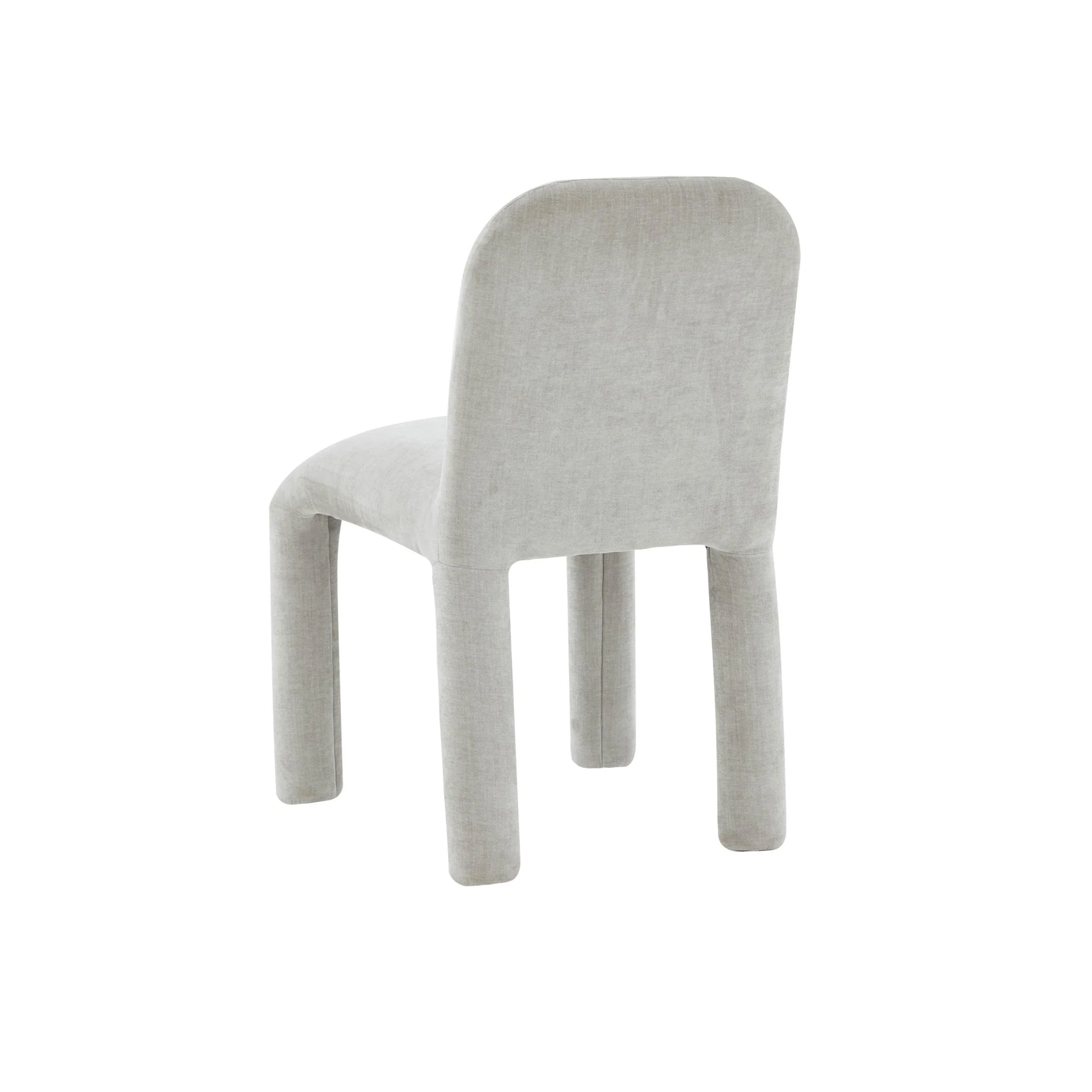 Georgia Light Grey Performance Chenille Dining Chair - Image 4