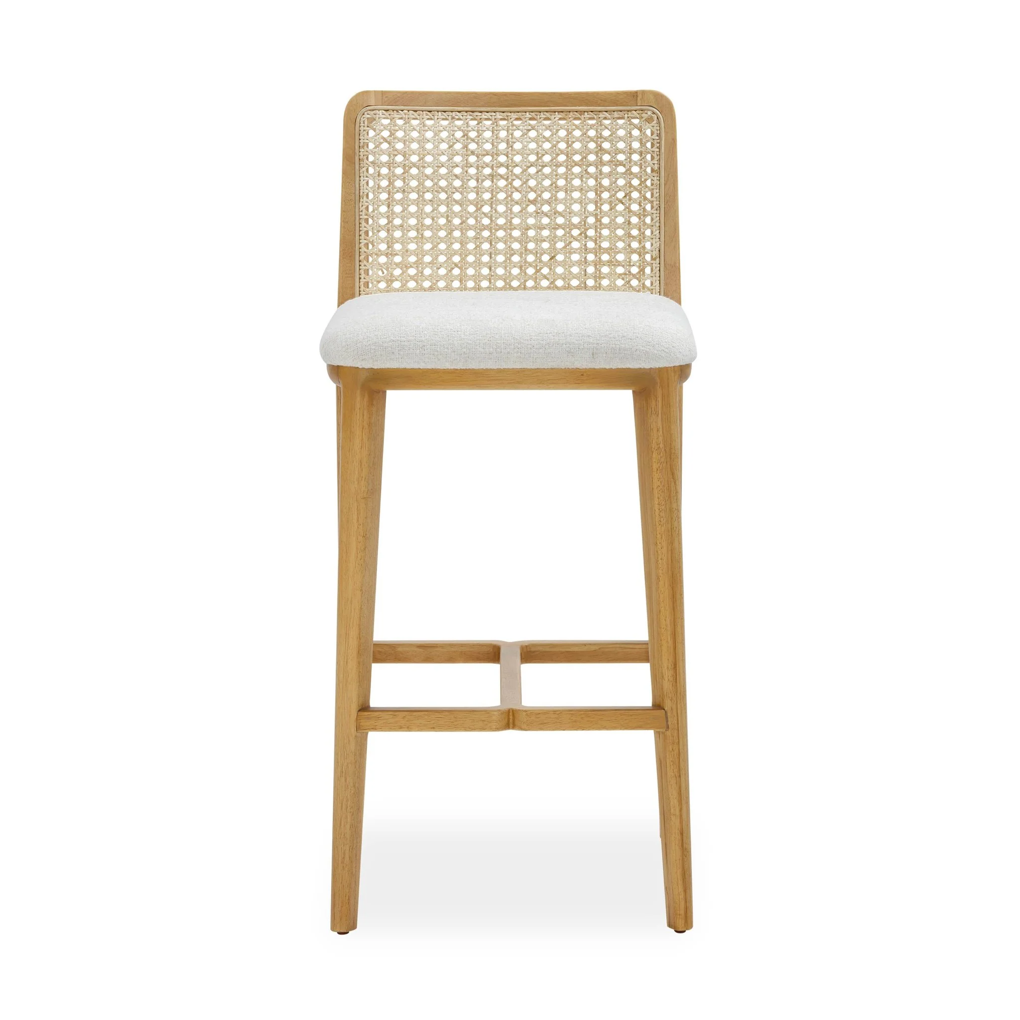 Gerri Performance Tweed and Rattan Counter Stool - Image 3