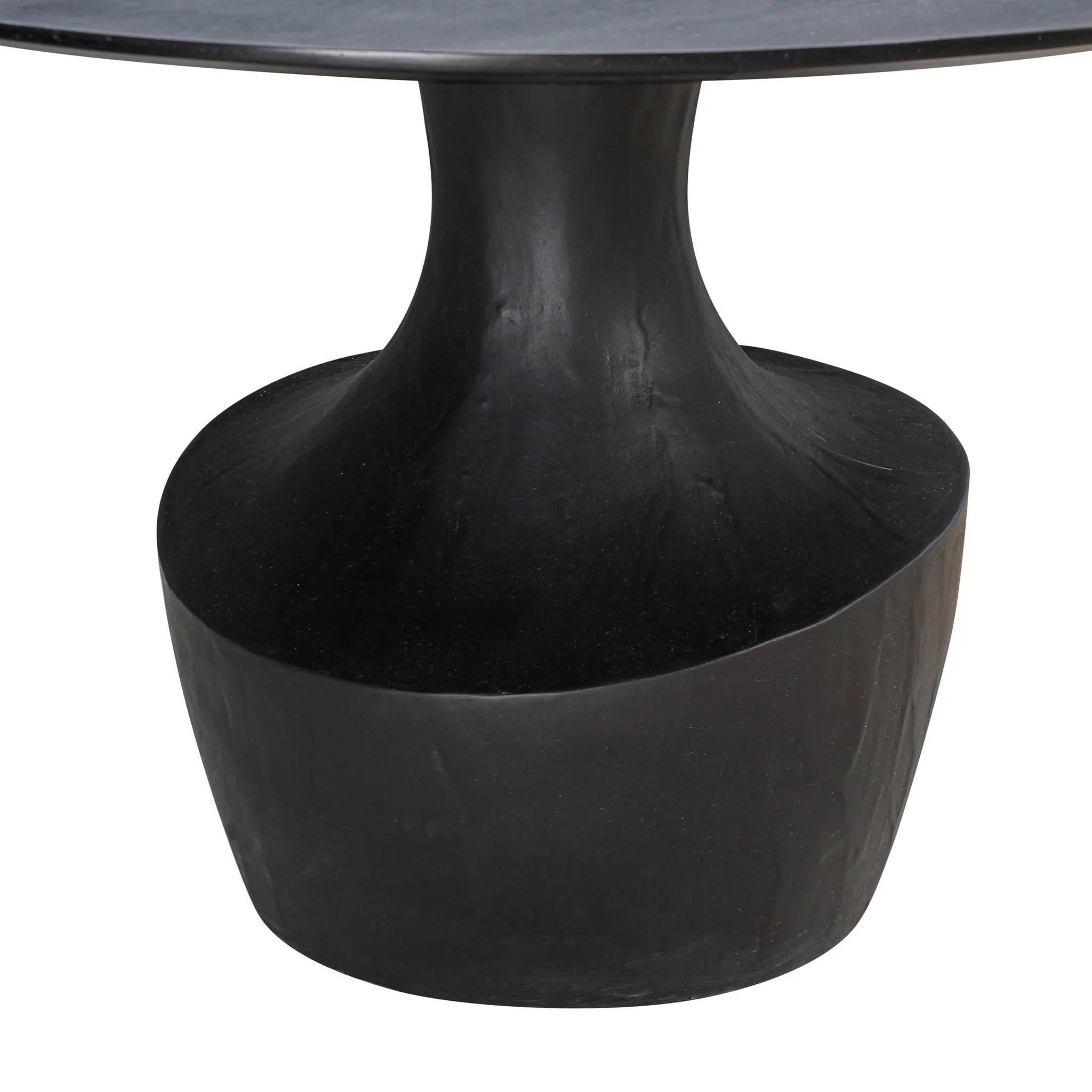 Gevra Black Acacia & Faux Plaster Dining Table - Image 4