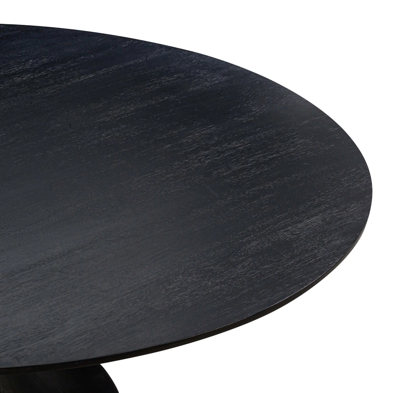 Gevra Black Acacia & Faux Plaster Dining Table - Image 6